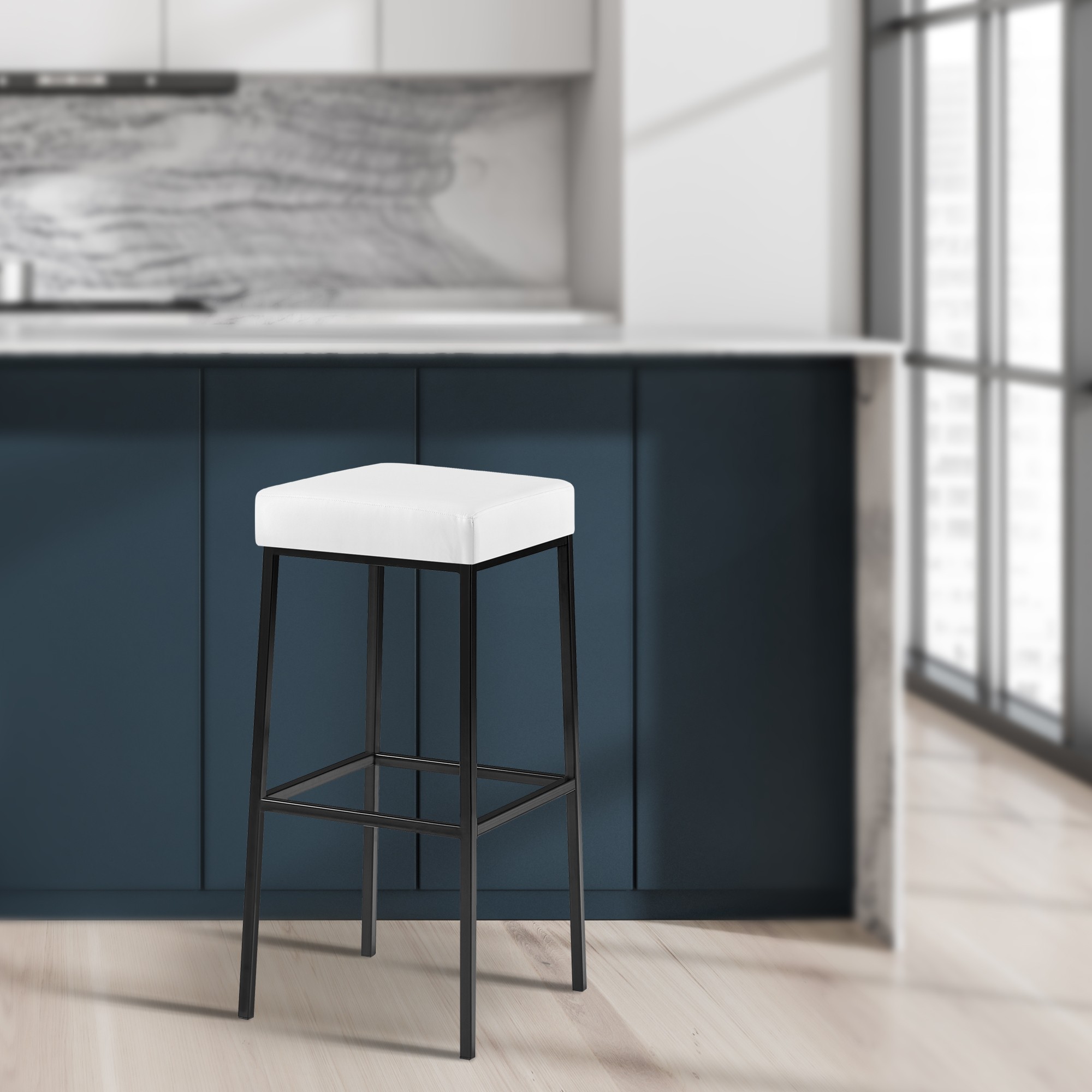 2er Set Barhocker Montreal Kunstlederbezug