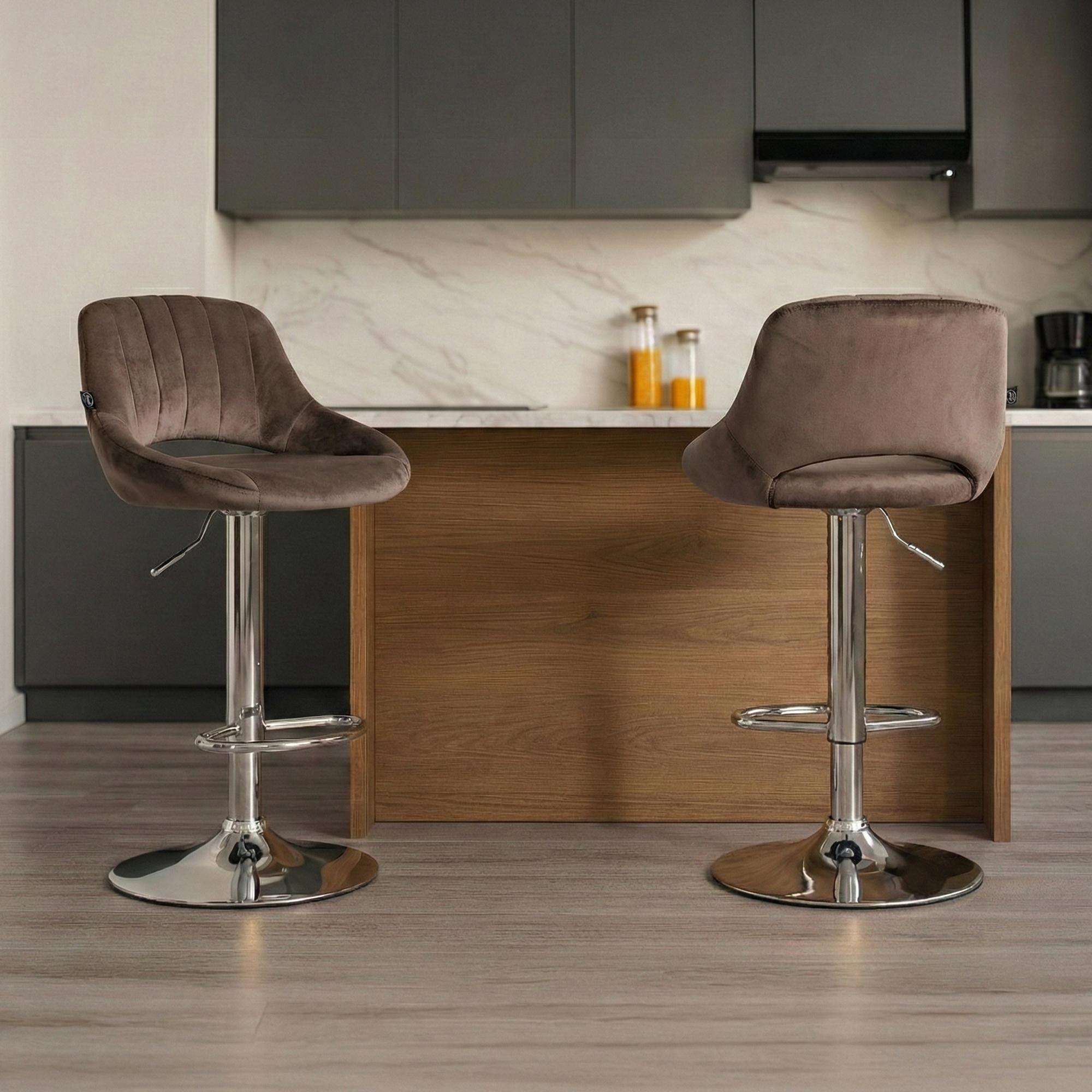 2er Set Barhocker Milet Samt