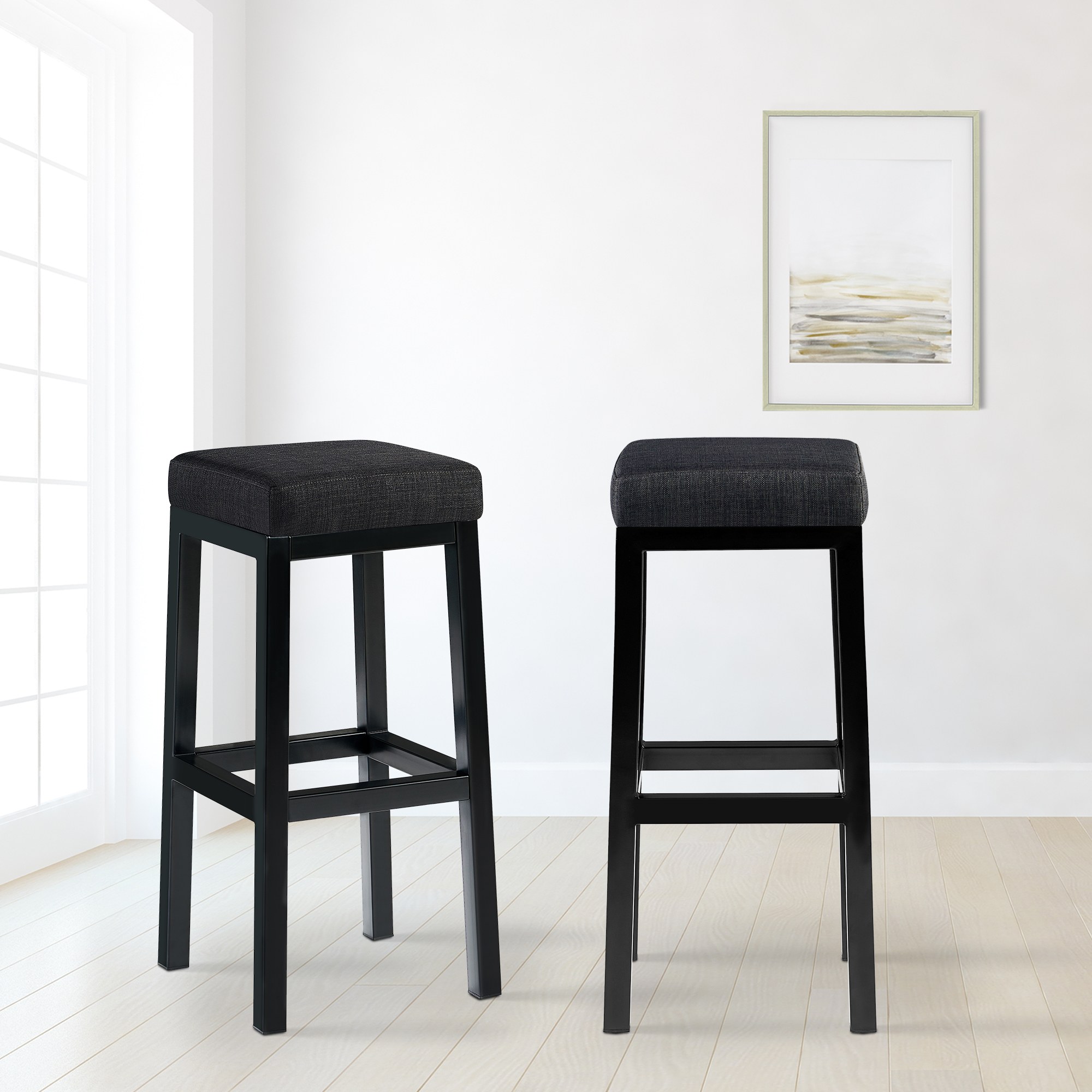 Barhocker Taylor Sitzhöhe 83 cm Metallgestell schwarz