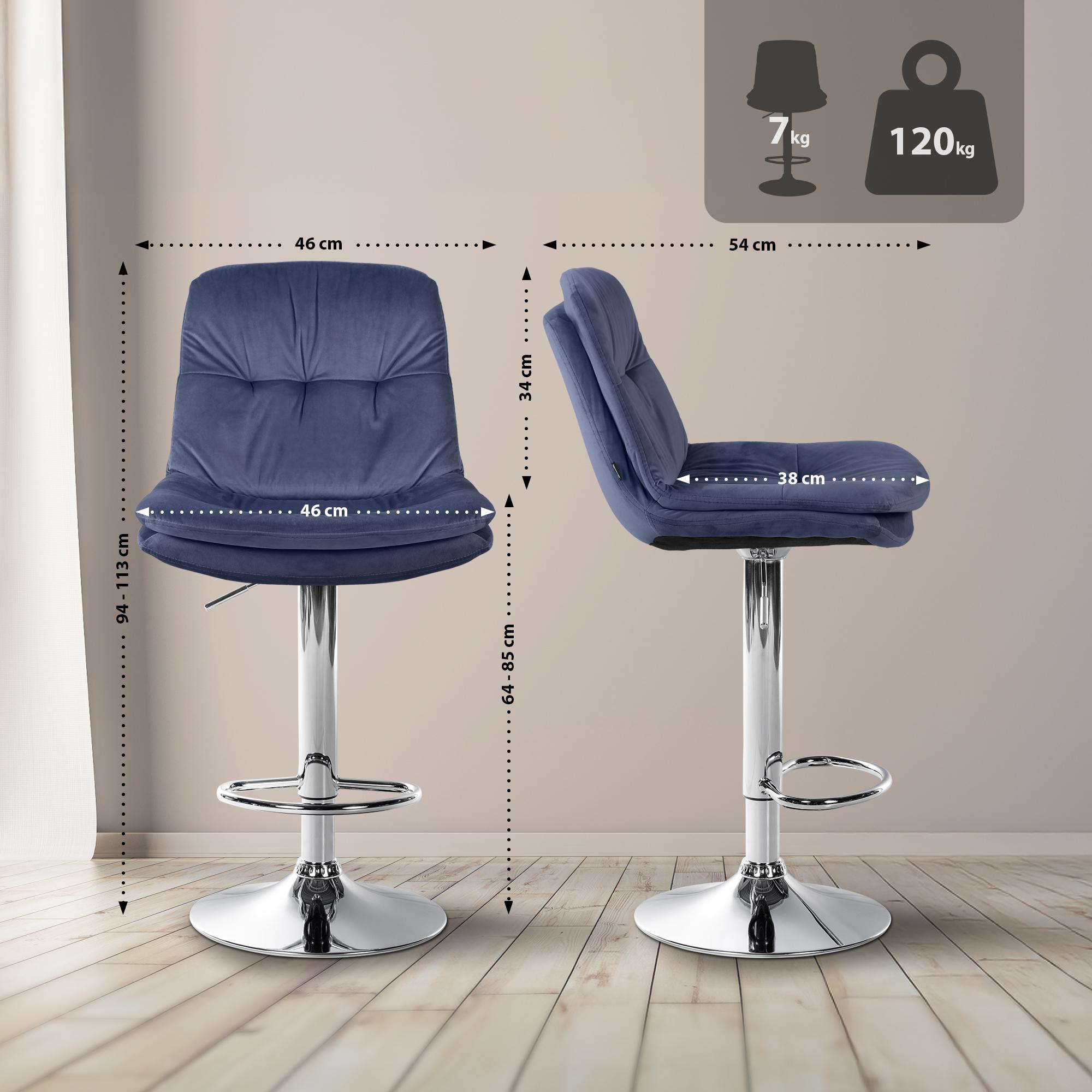 Barhocker Laurel Samt