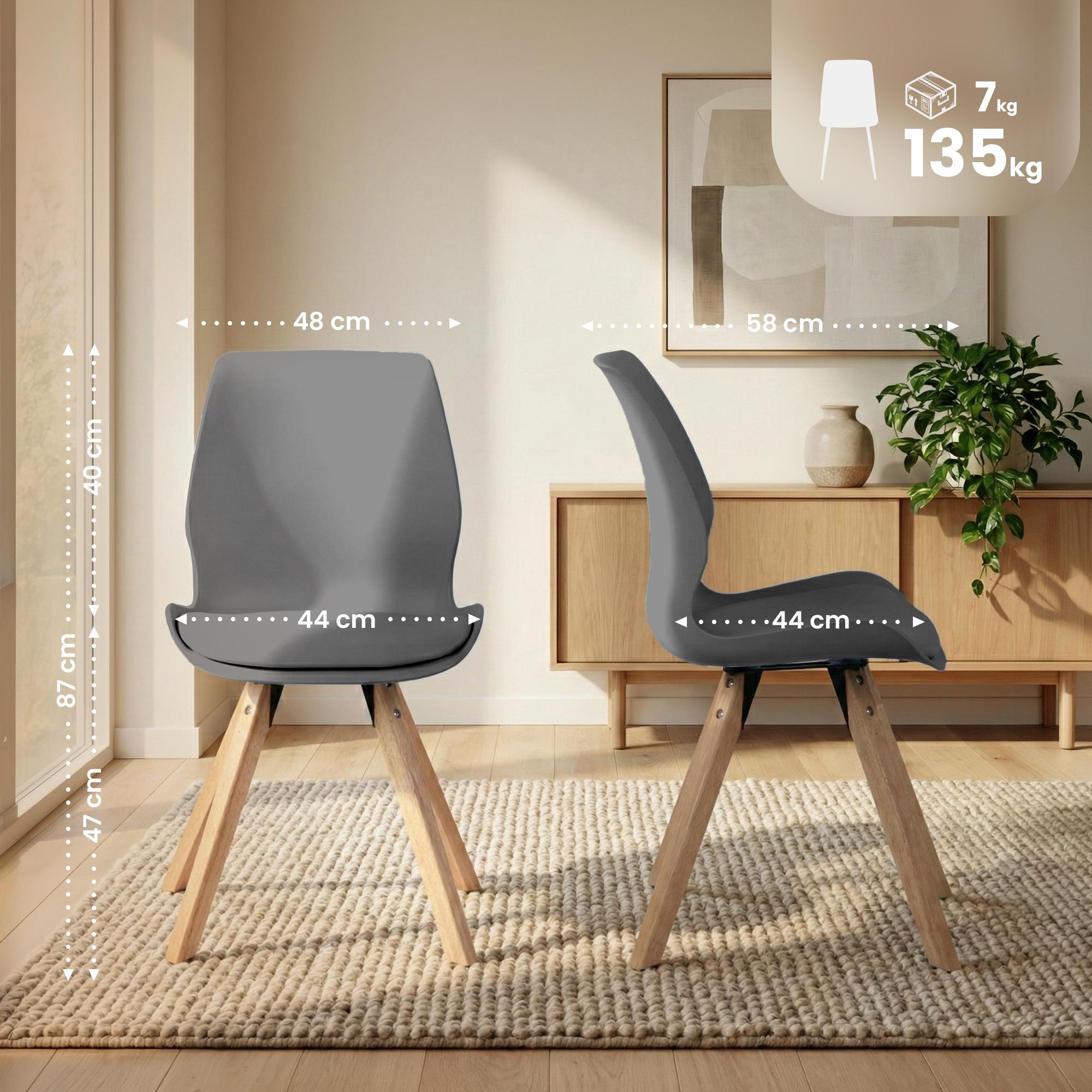 4er Set Stuhl Luna