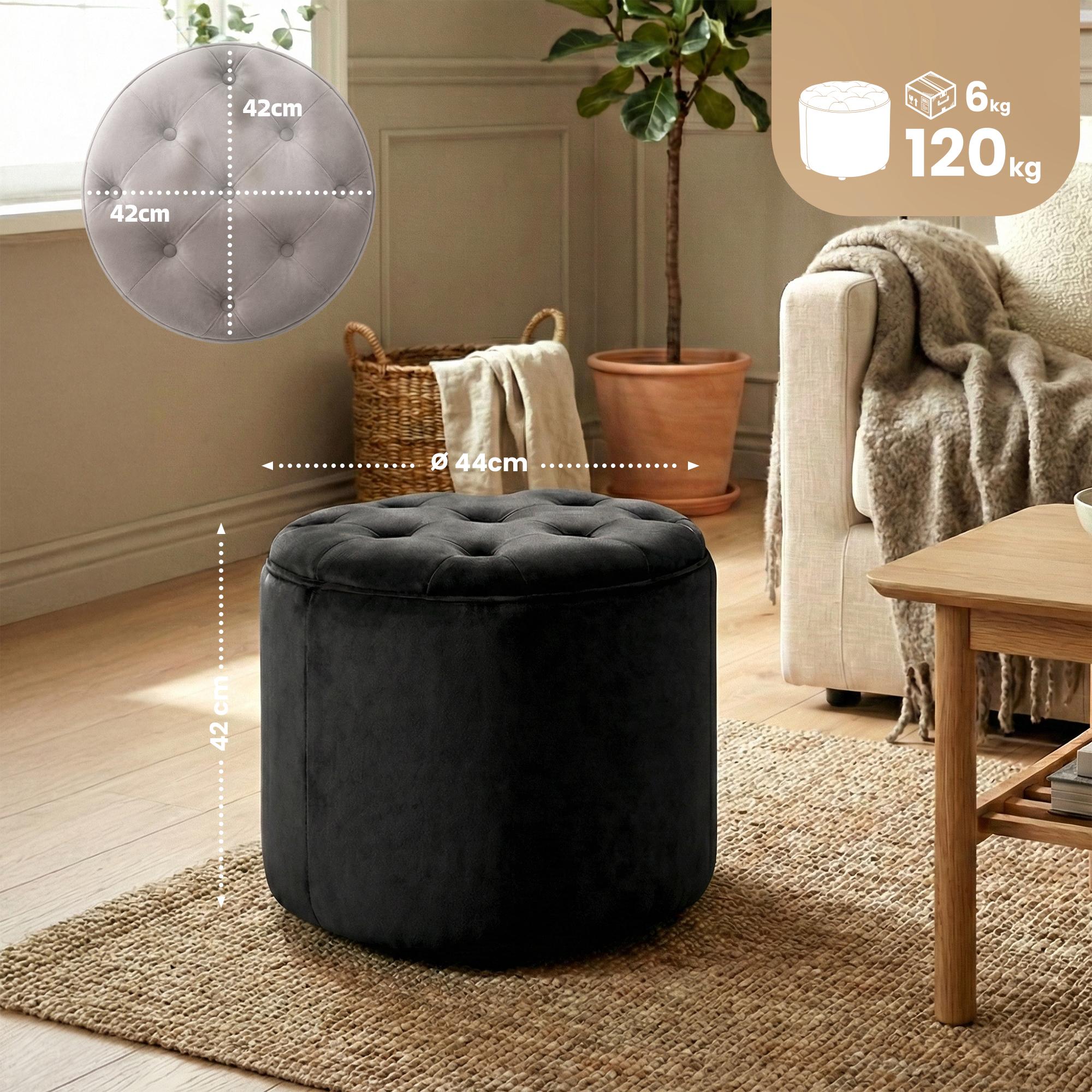 Sitzhocker Pantin Samt