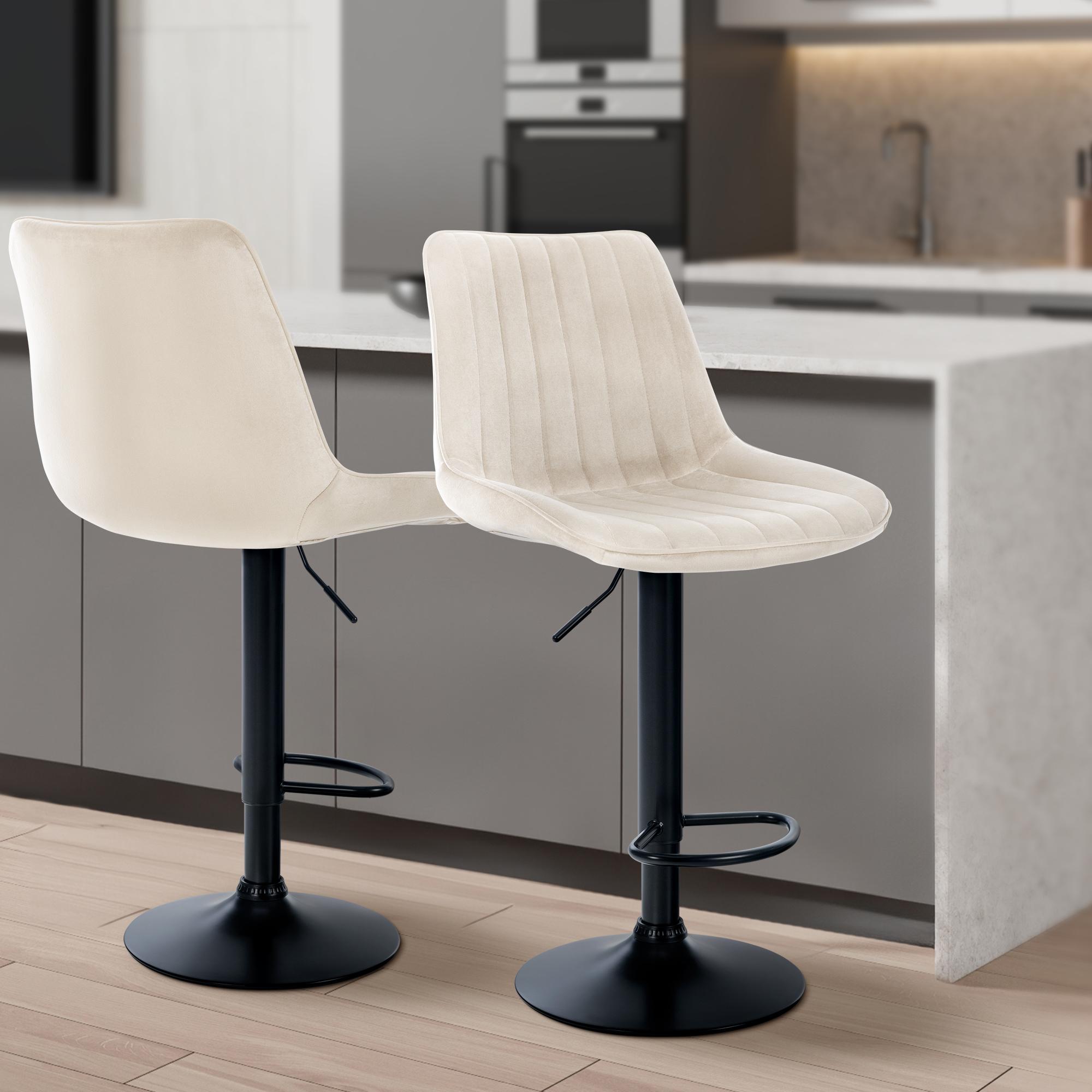 2er Set Barhocker Toni Samt