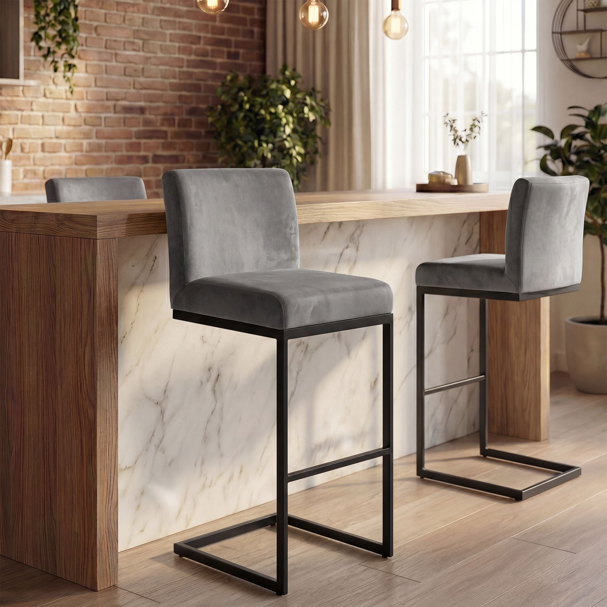 Barhocker Hopewell Samt