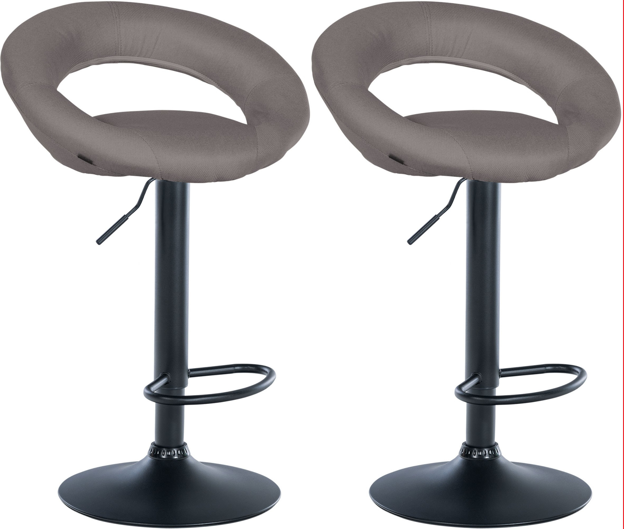 2er Set Barhocker Olinda Stoff