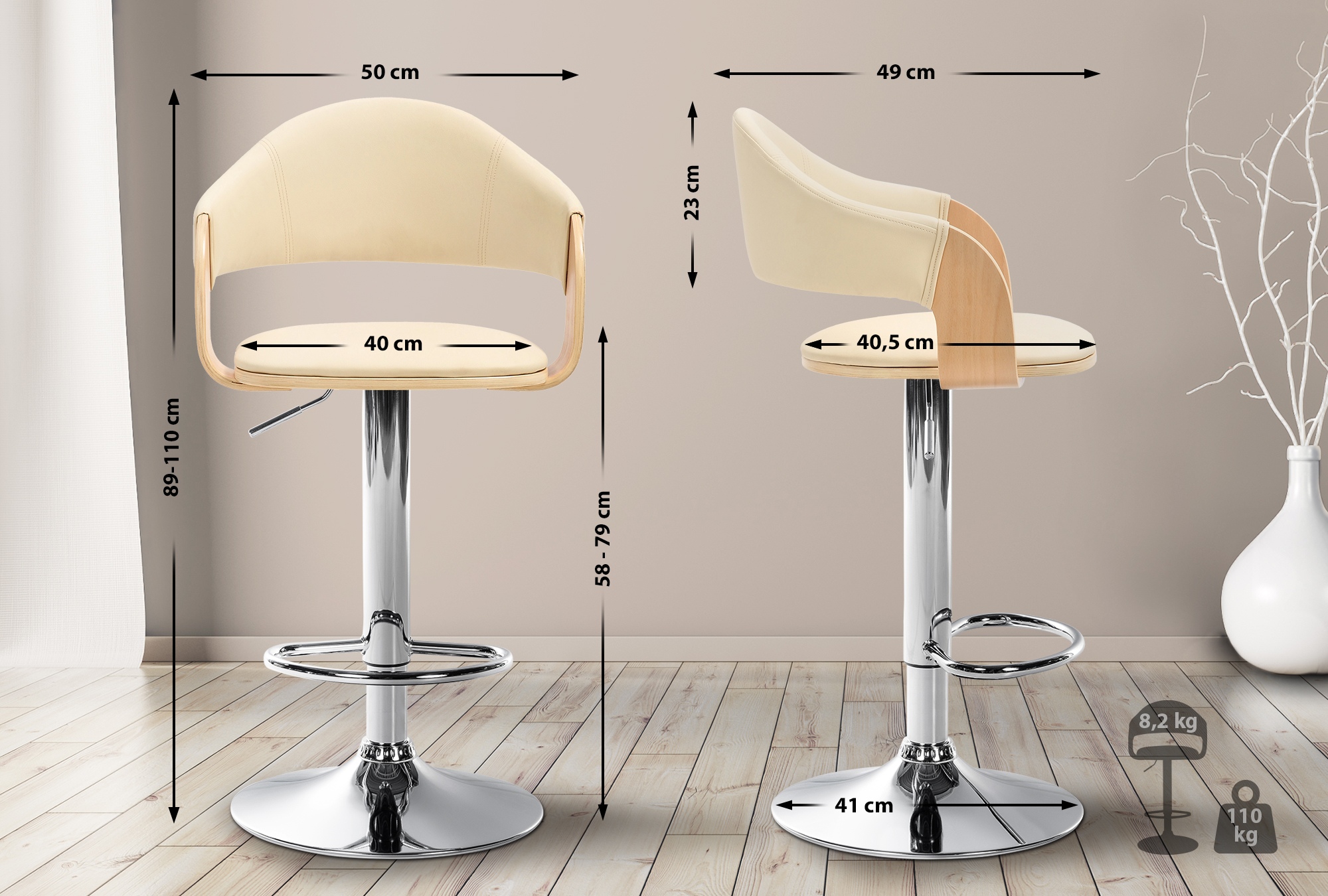 Barhocker Nilse Kunstleder