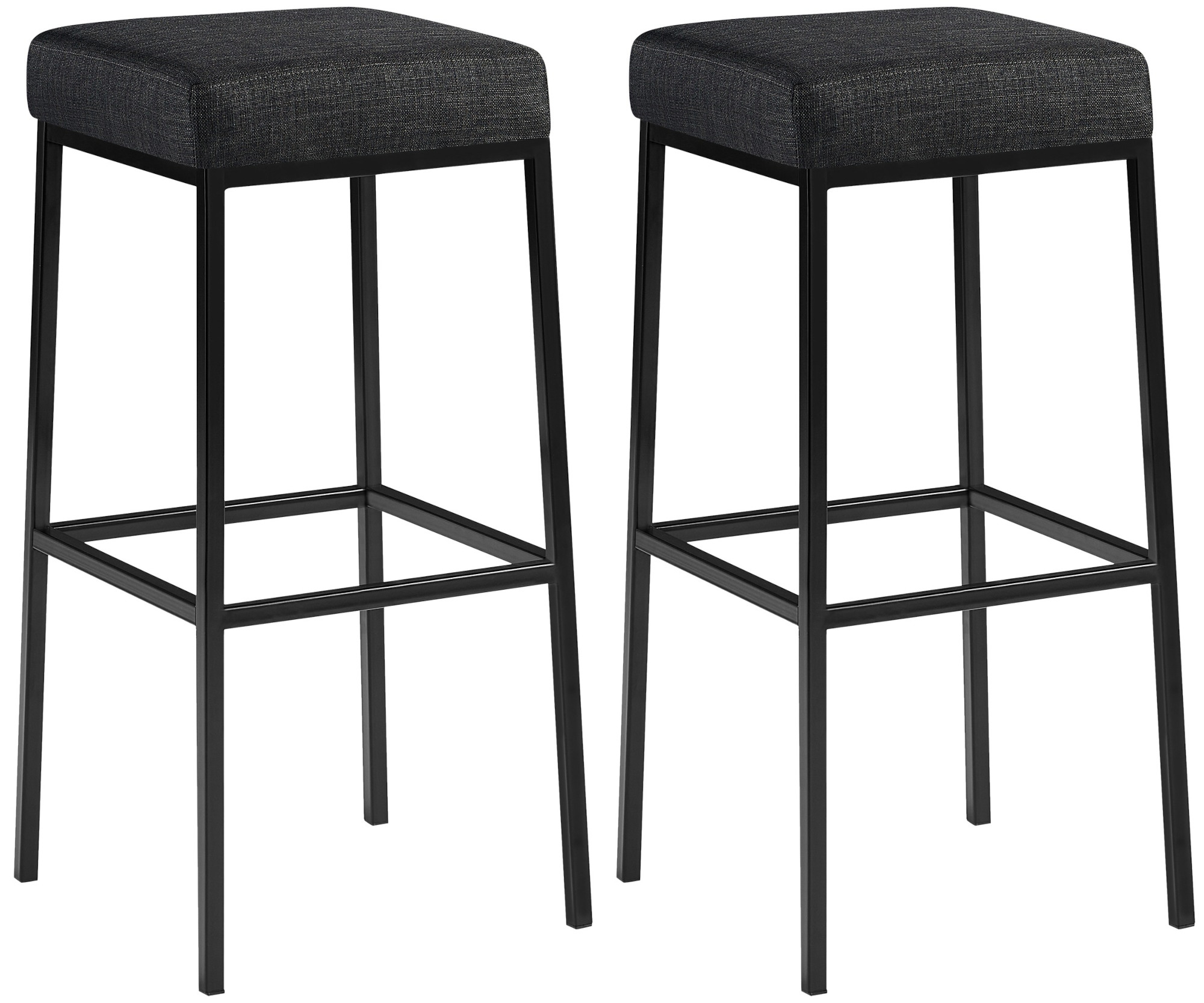 2er Set Barhocker Montreal Stoffbezug