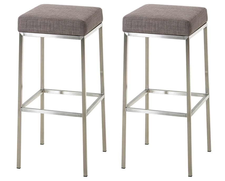 2er Set Barhocker Montreal Stoffbezug