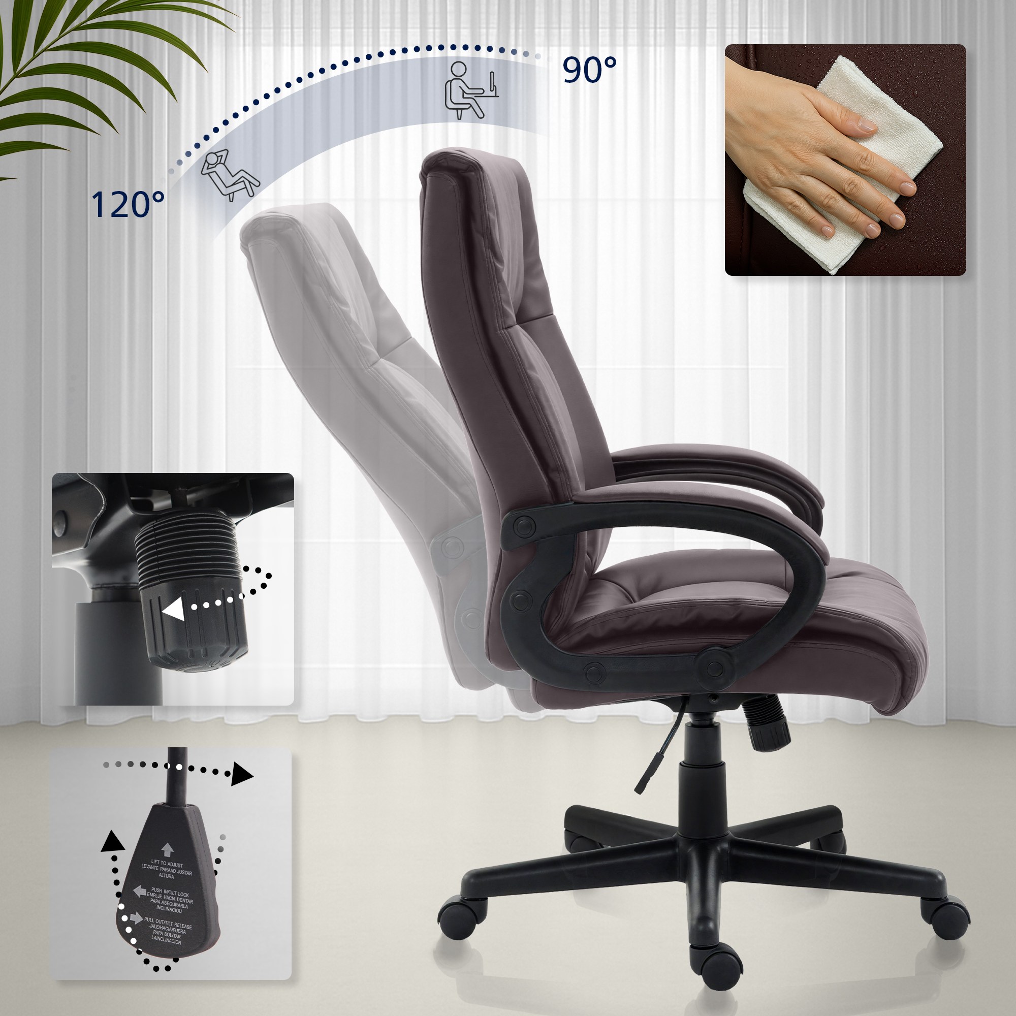 Bürostuhl XL Sparta Kunstleder