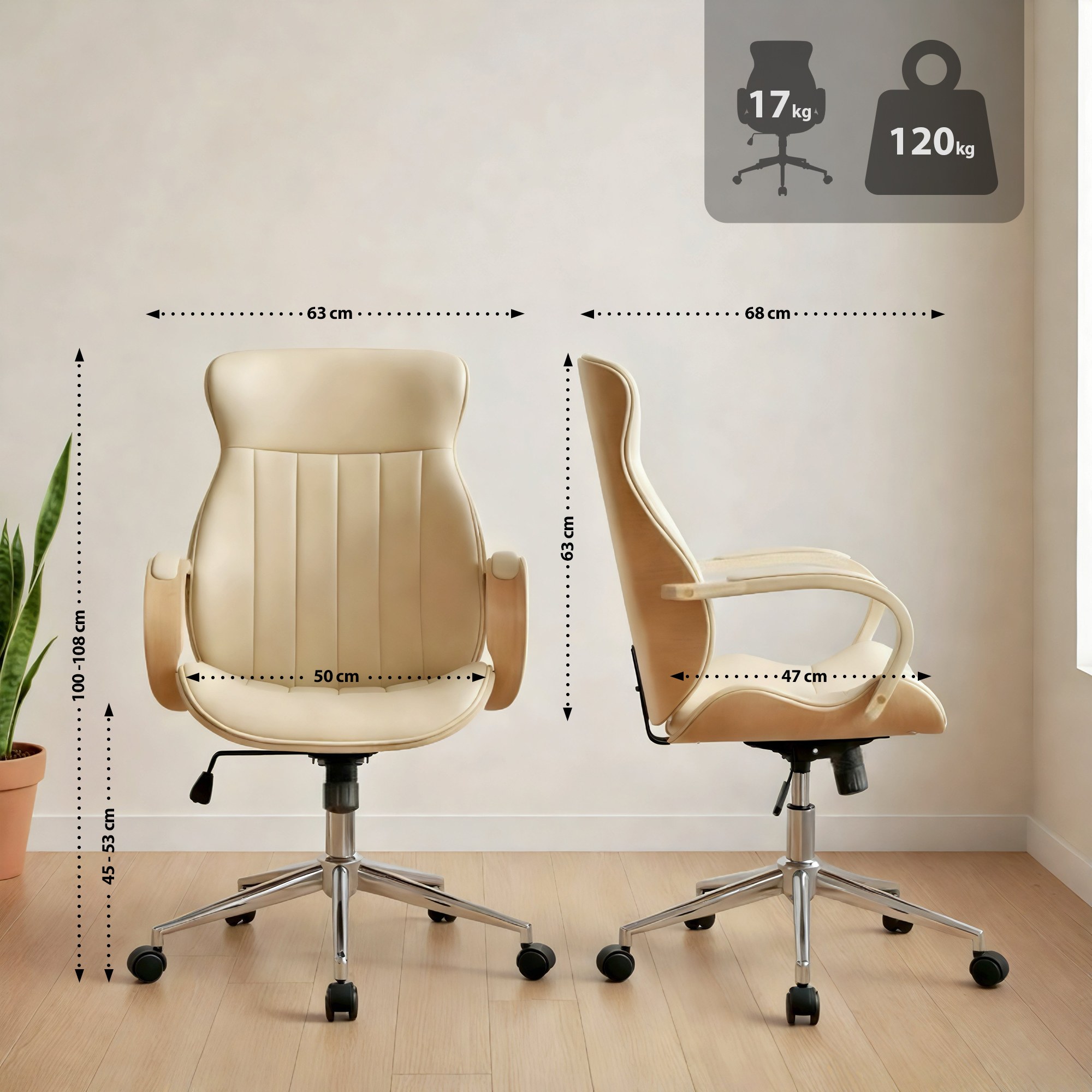 Bürostuhl Melilla Kunstleder