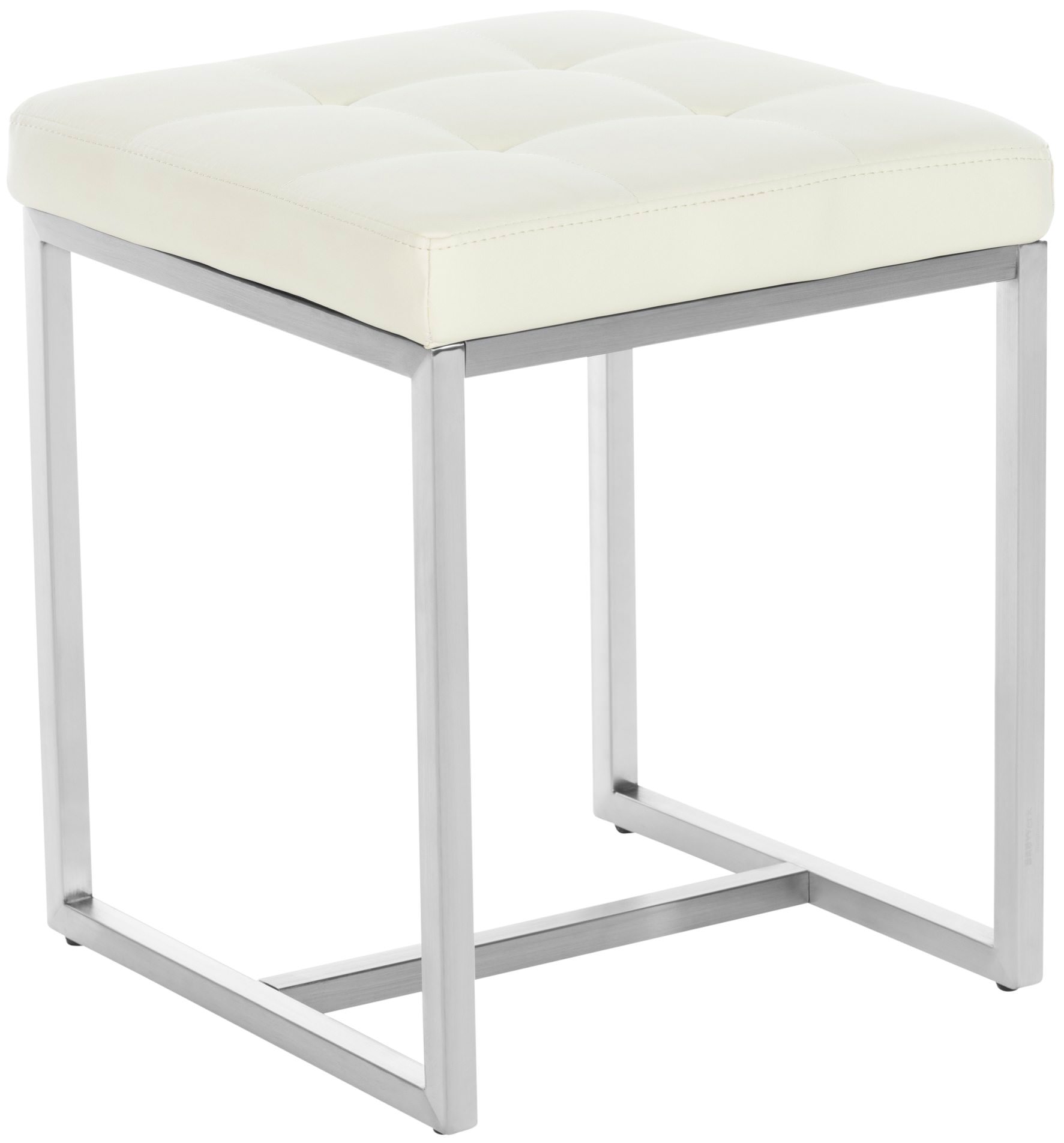 2er Set Edelstahl Sitzhocker Barci