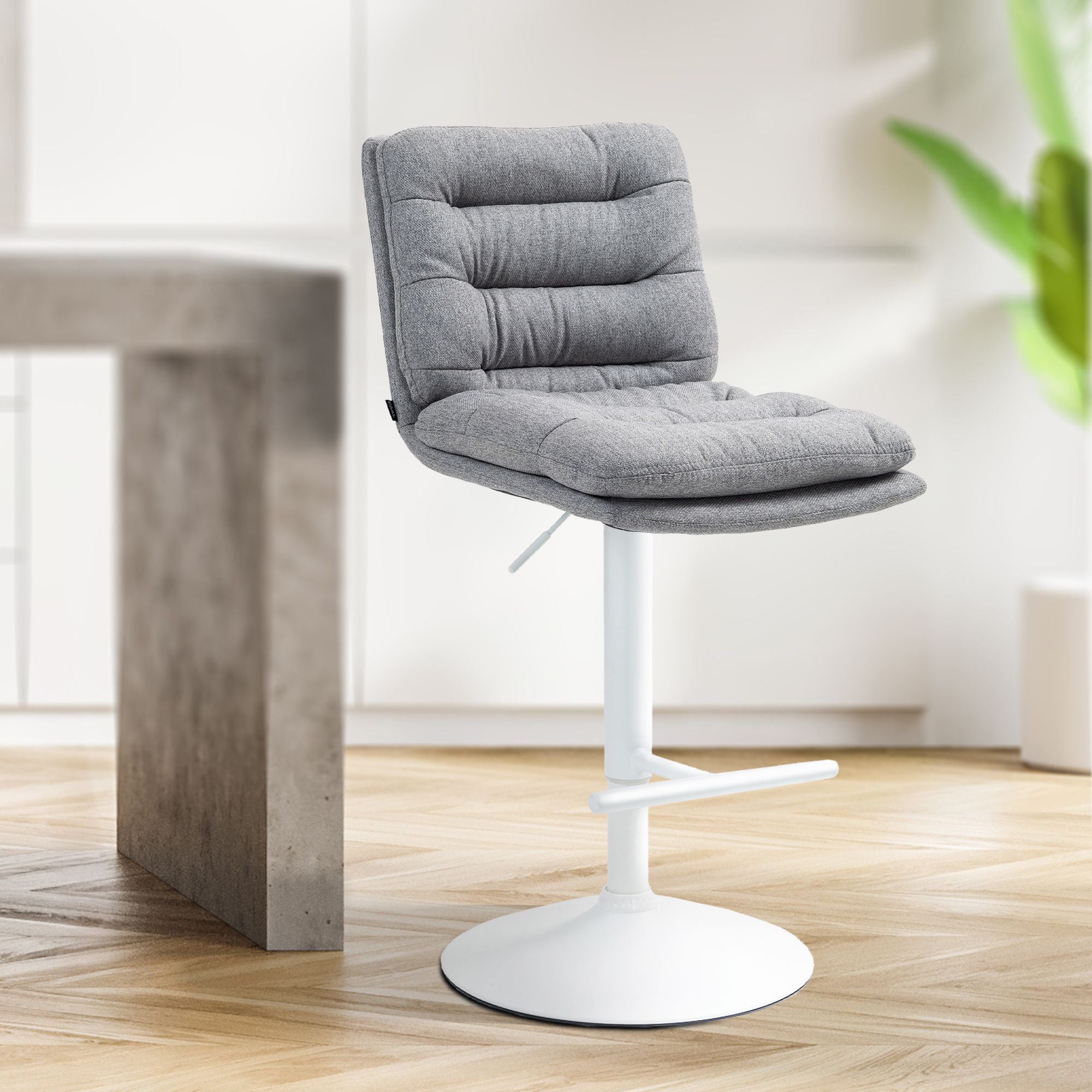 2er Set Barhocker Damar Stoff