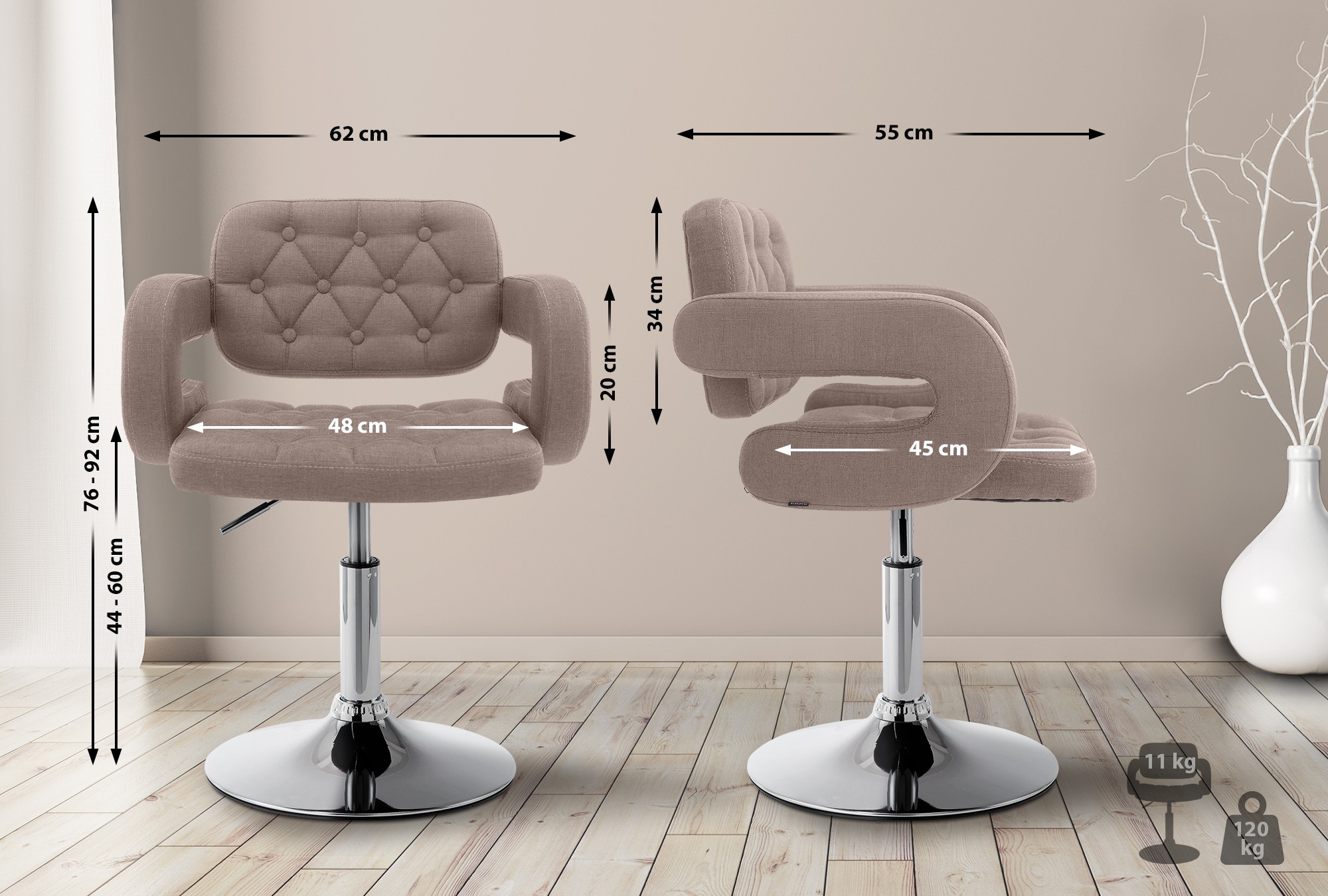 Lounger Dublin Stoff