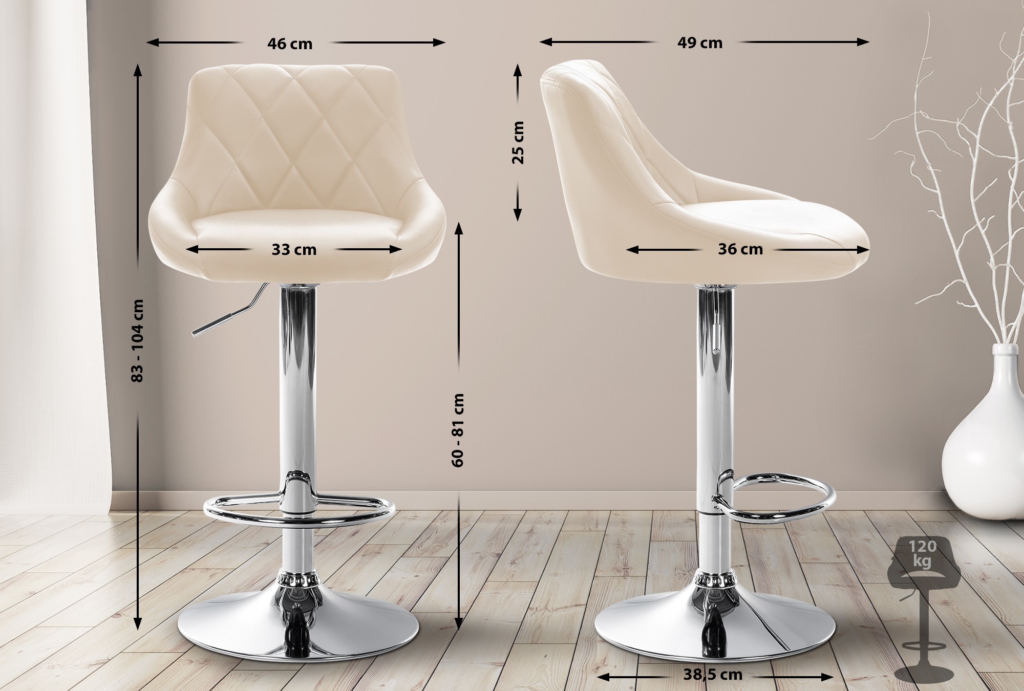 Barhocker Lazio Kunstleder