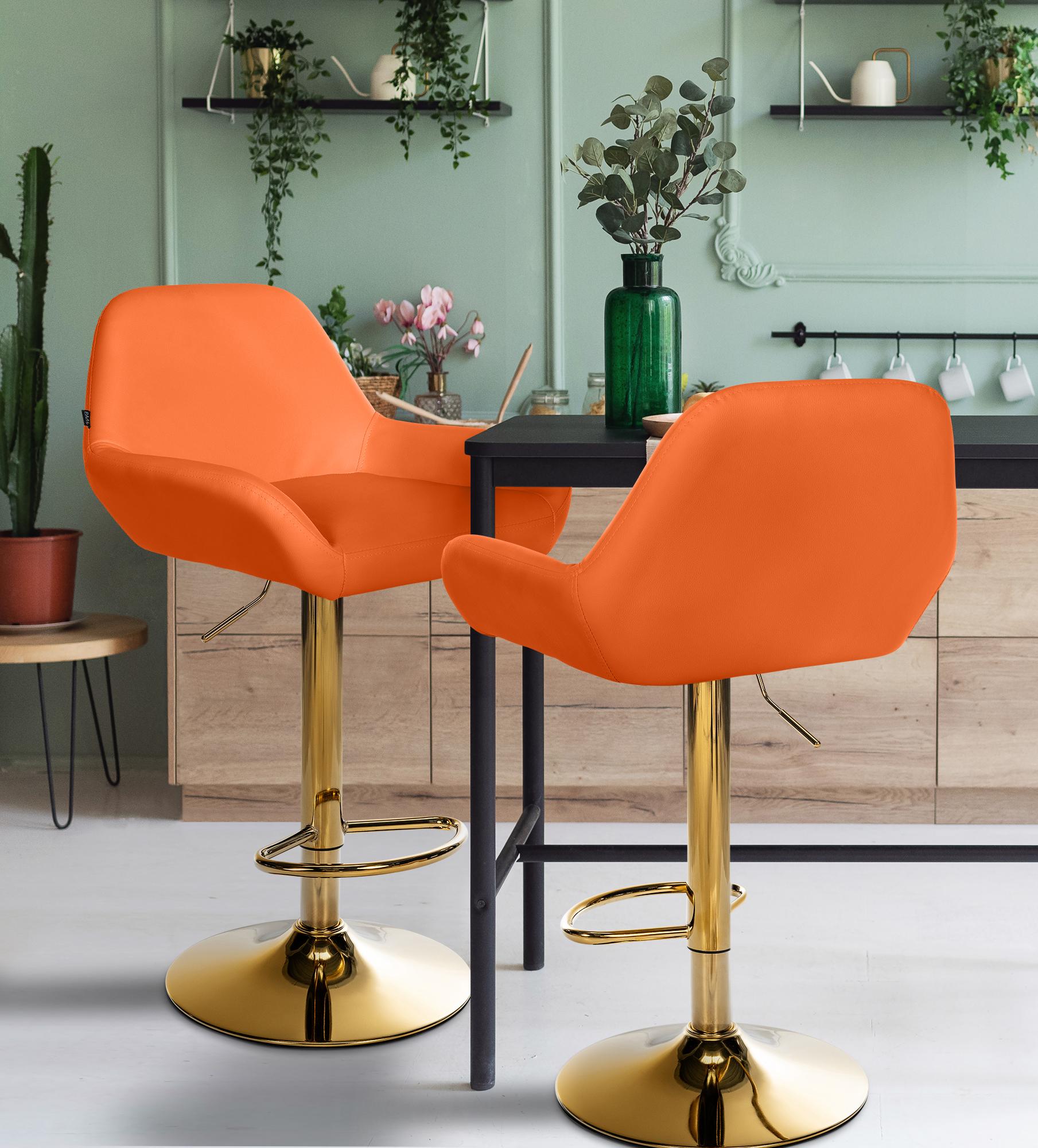 Barhocker Braga Gold Kunstleder