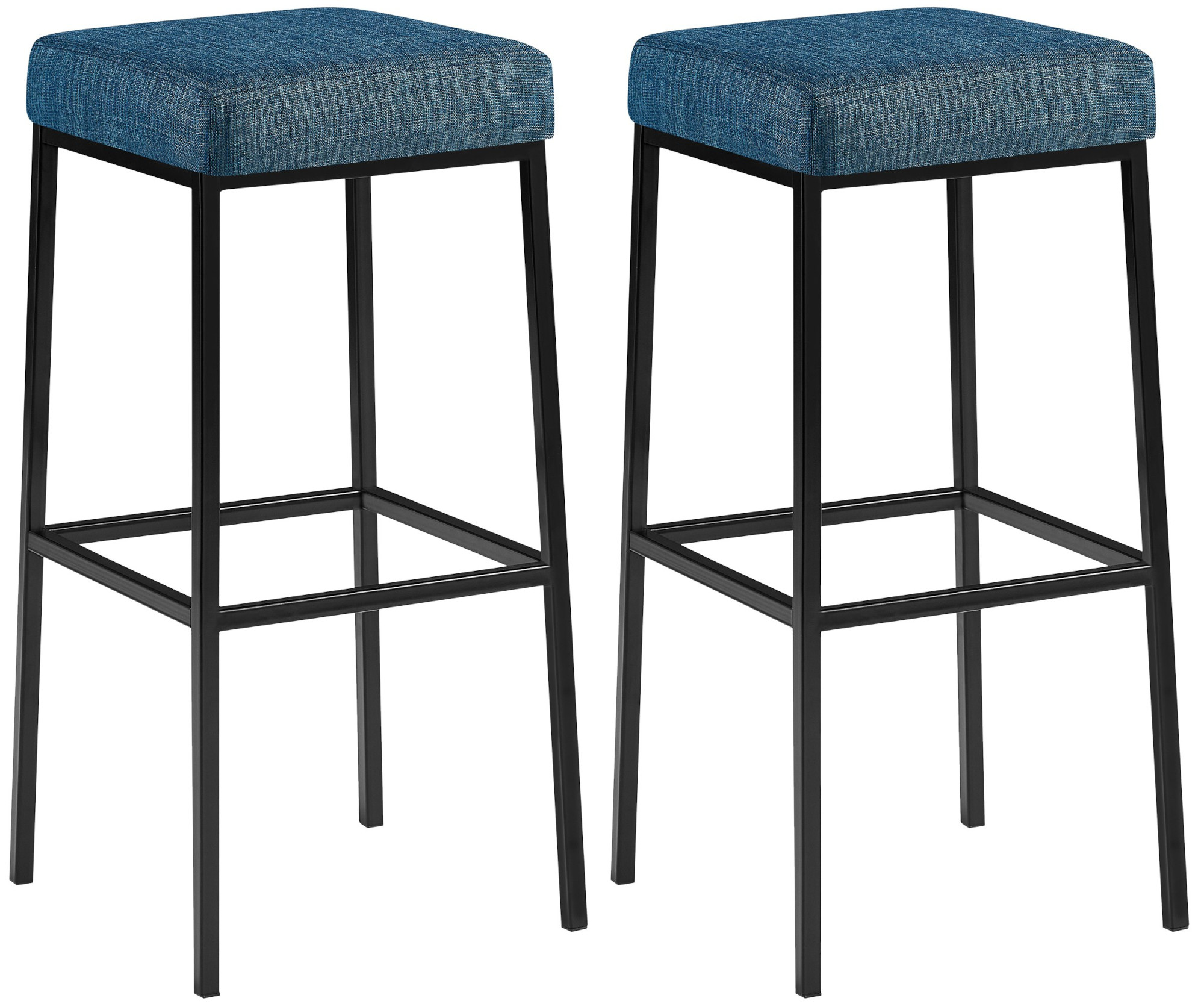 2er Set Barhocker Montreal Stoffbezug