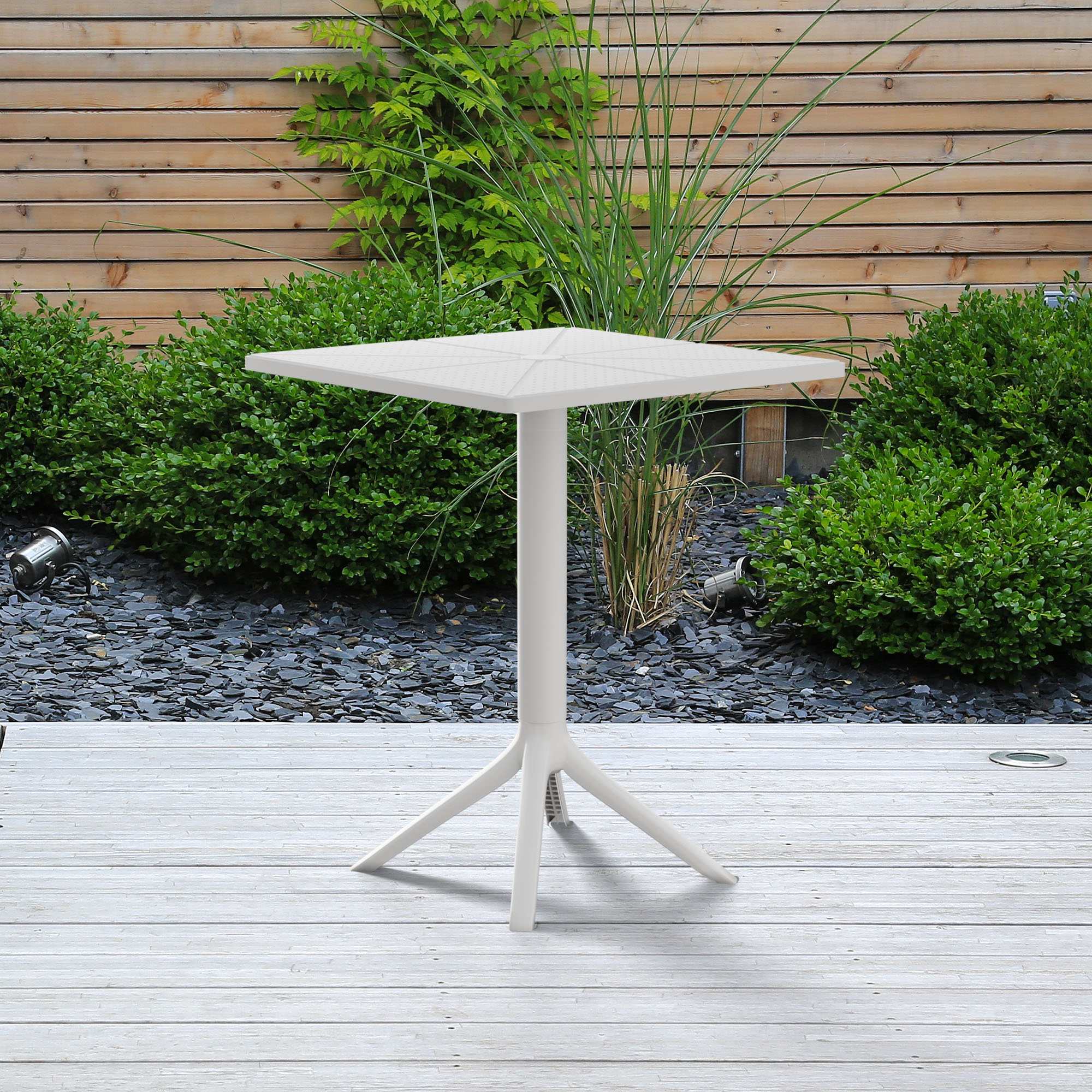 Gartentisch Nuvela 60 x 60 cm  Wetterfest, UV-beständig, pflegeleicht