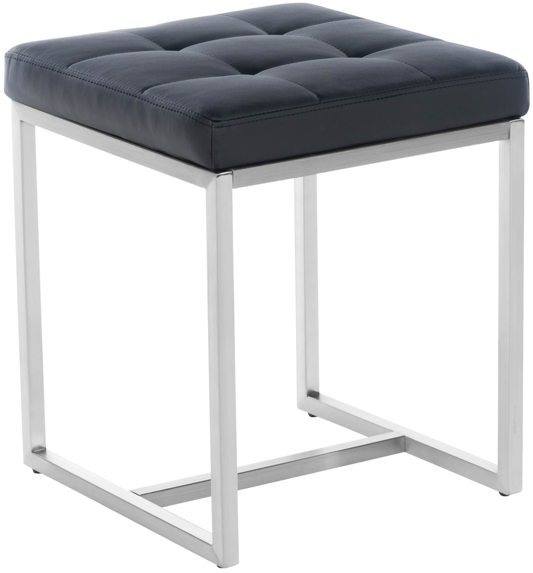 2er Set Edelstahl Sitzhocker Barci