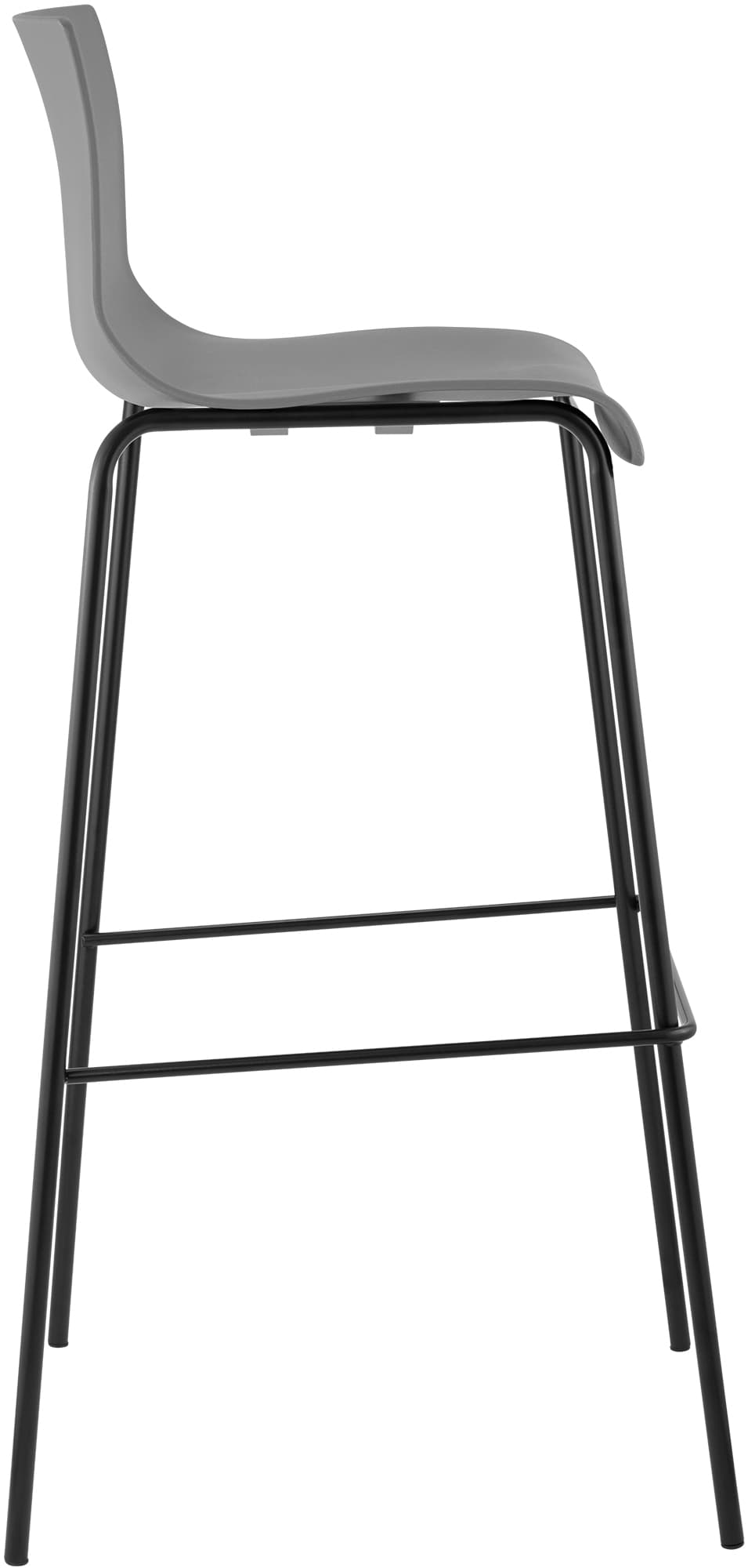 2er Set Barhocker Hover Kunststoff 4-Fuß Gestell