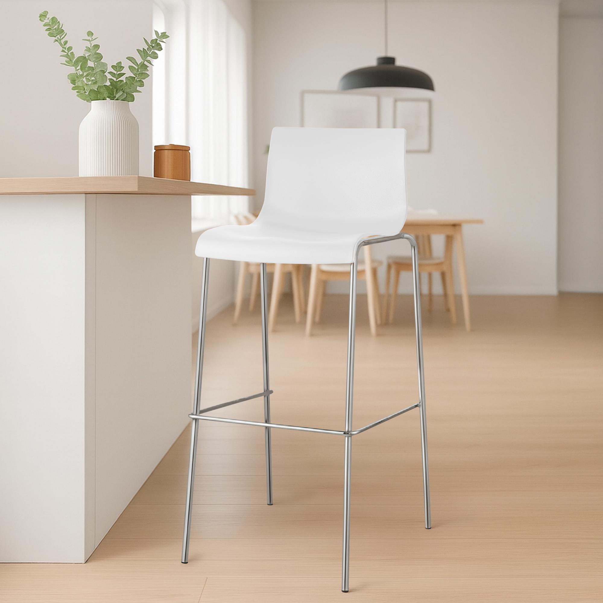 Barhocker Hover Kunststoff 4-Fuß Gestell