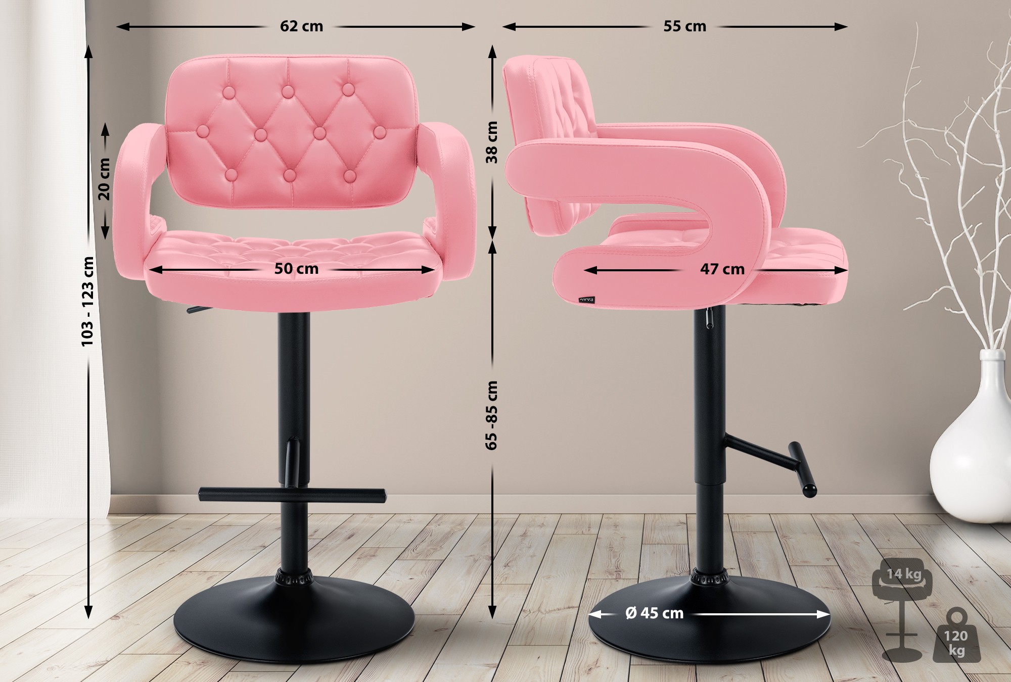 Barhocker Dublin Kunstleder