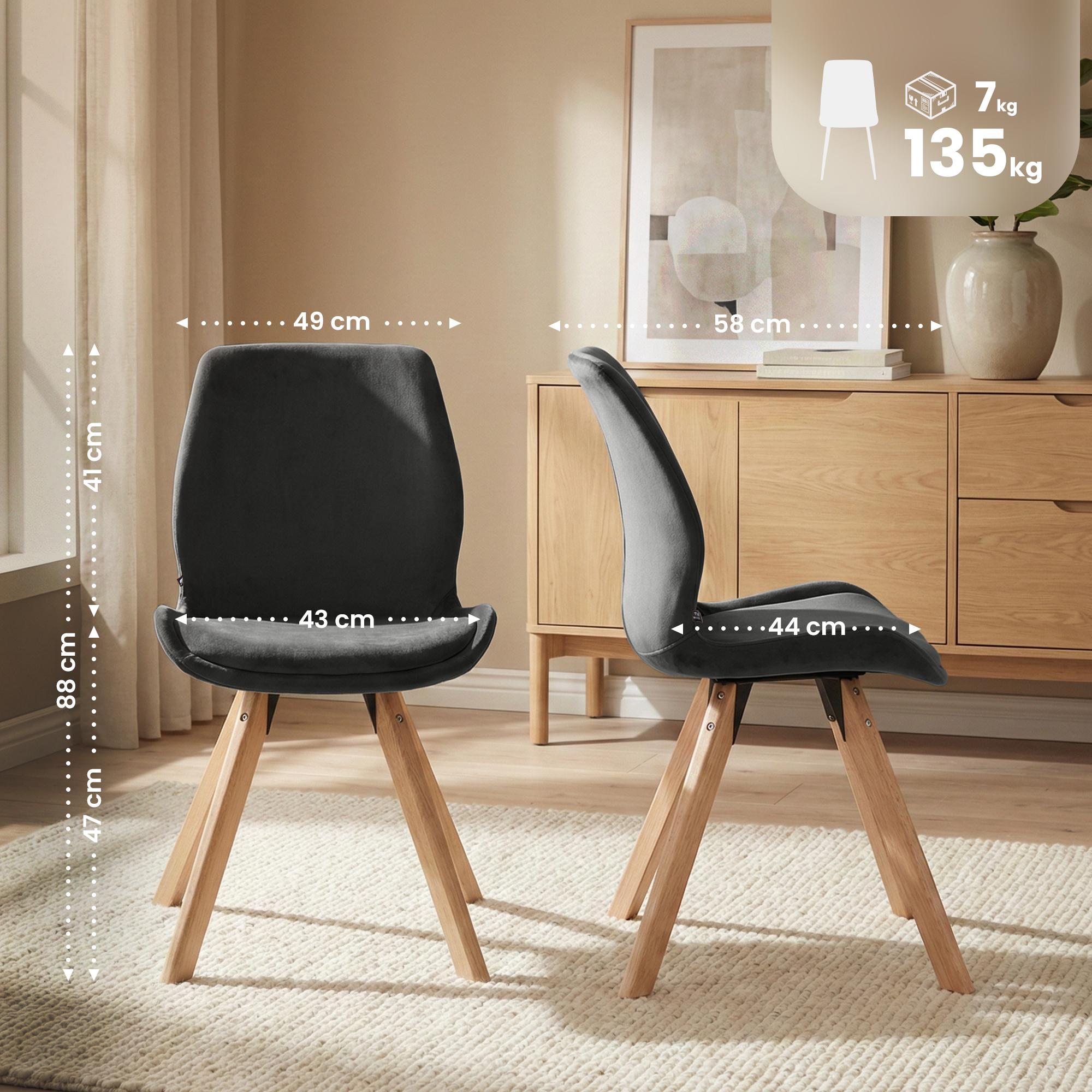 4er Set Stuhl Luna