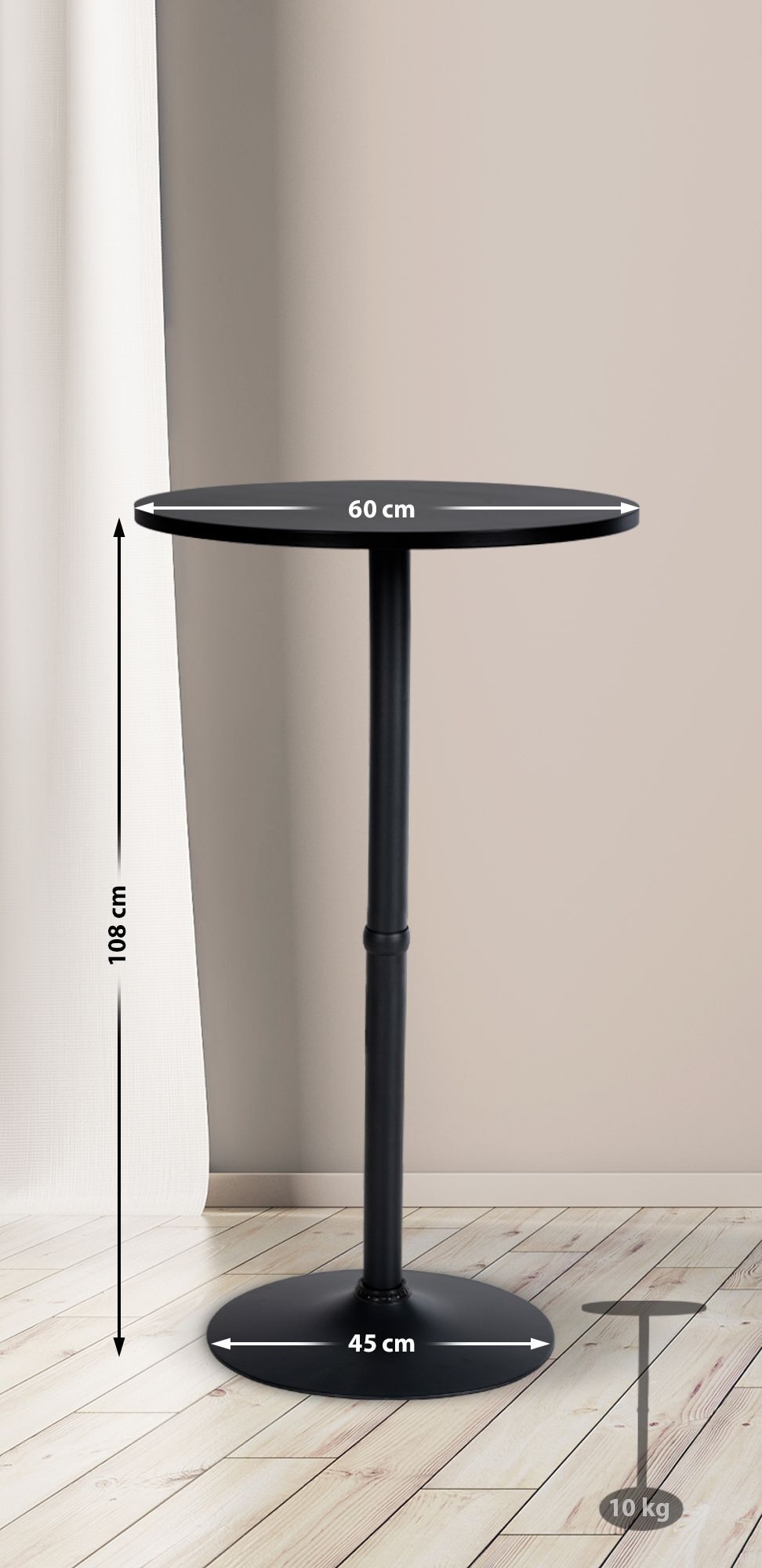 Stehtisch Rund Ø 60 cm
