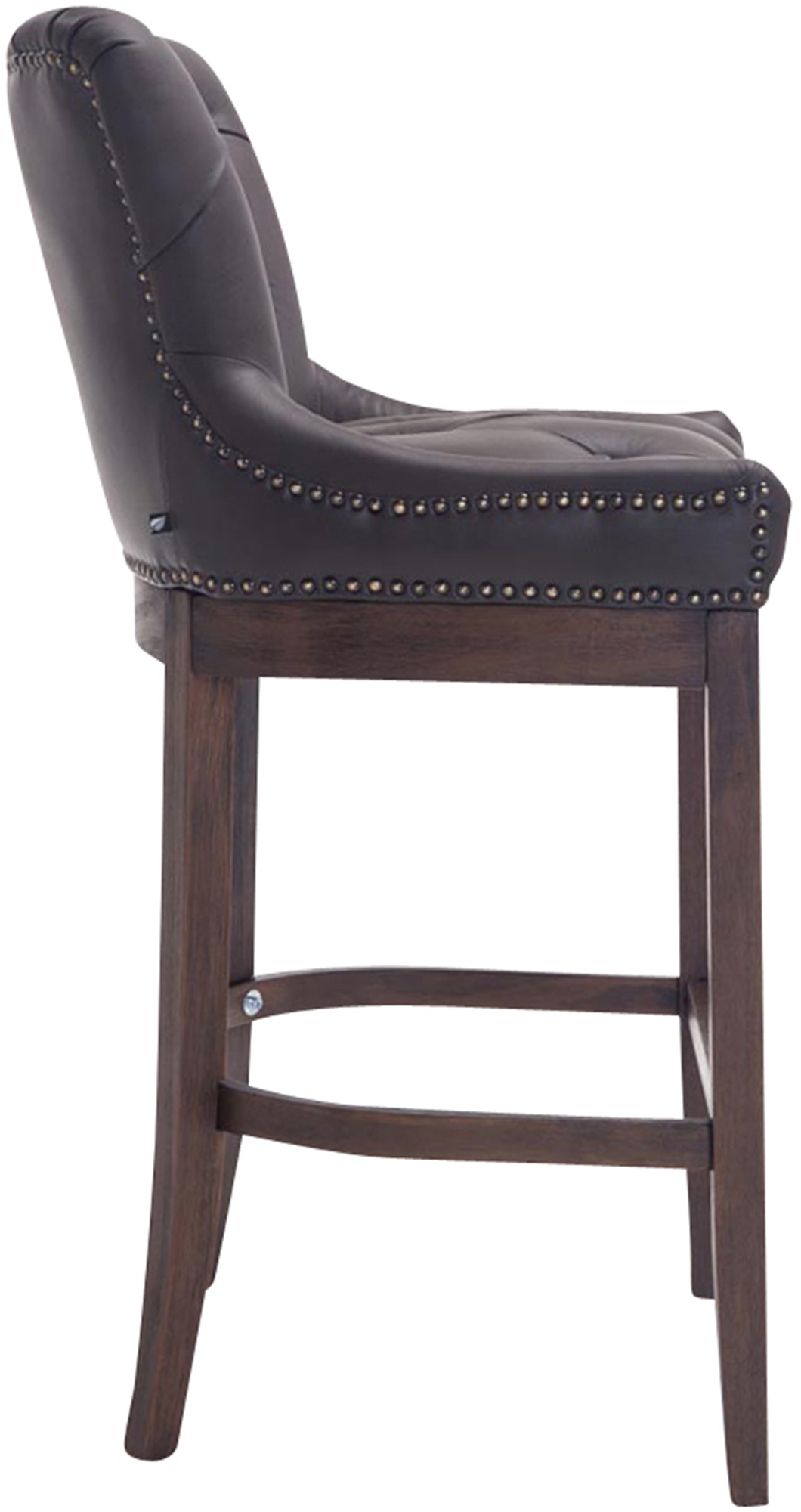 Barhocker Lakewood Echtleder, Antik-dunkel
