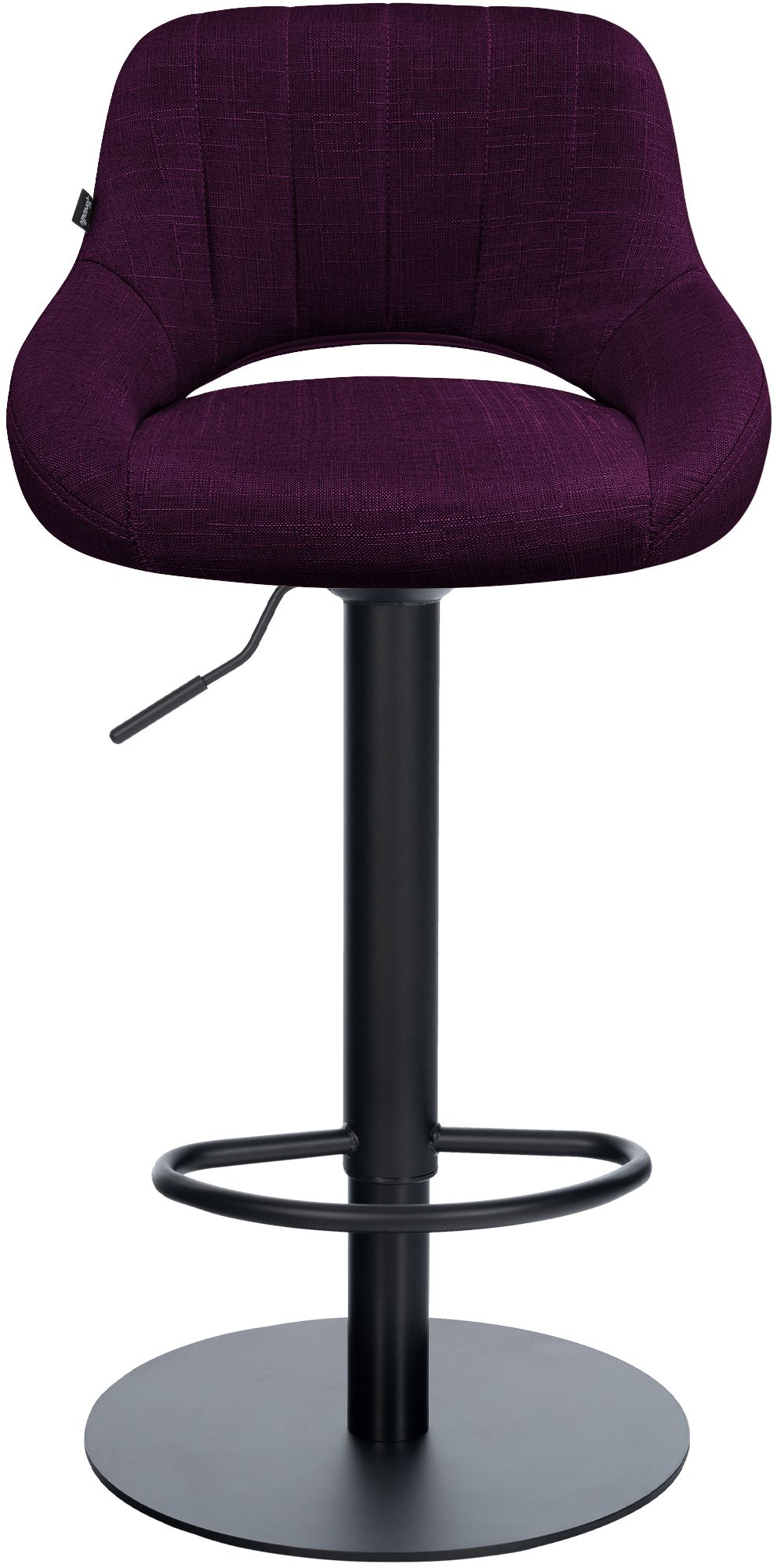 2er Set Barhocker Milet Schwarz mit extra schweren Standfüßen
