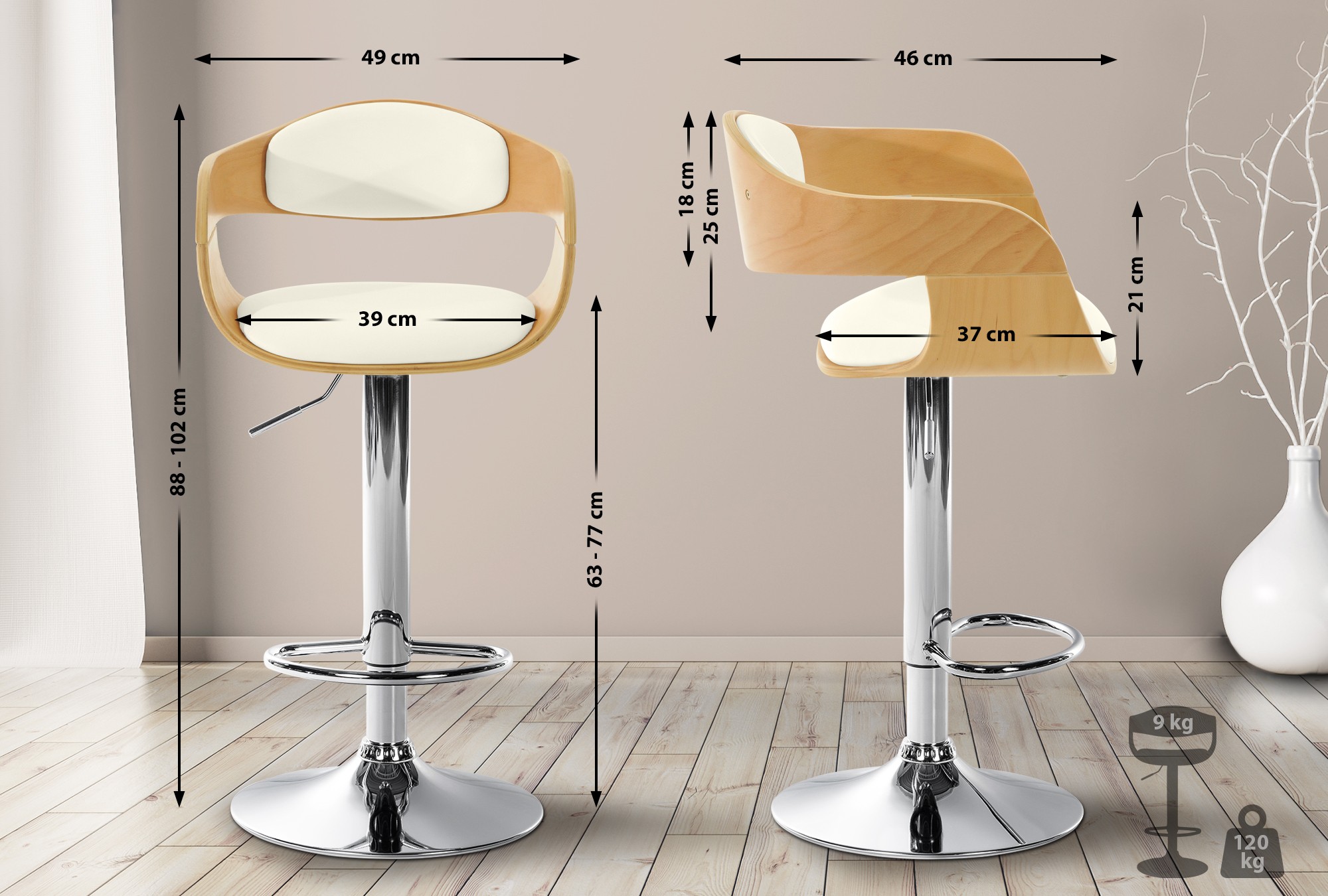 Barhocker Kingston Kunstleder