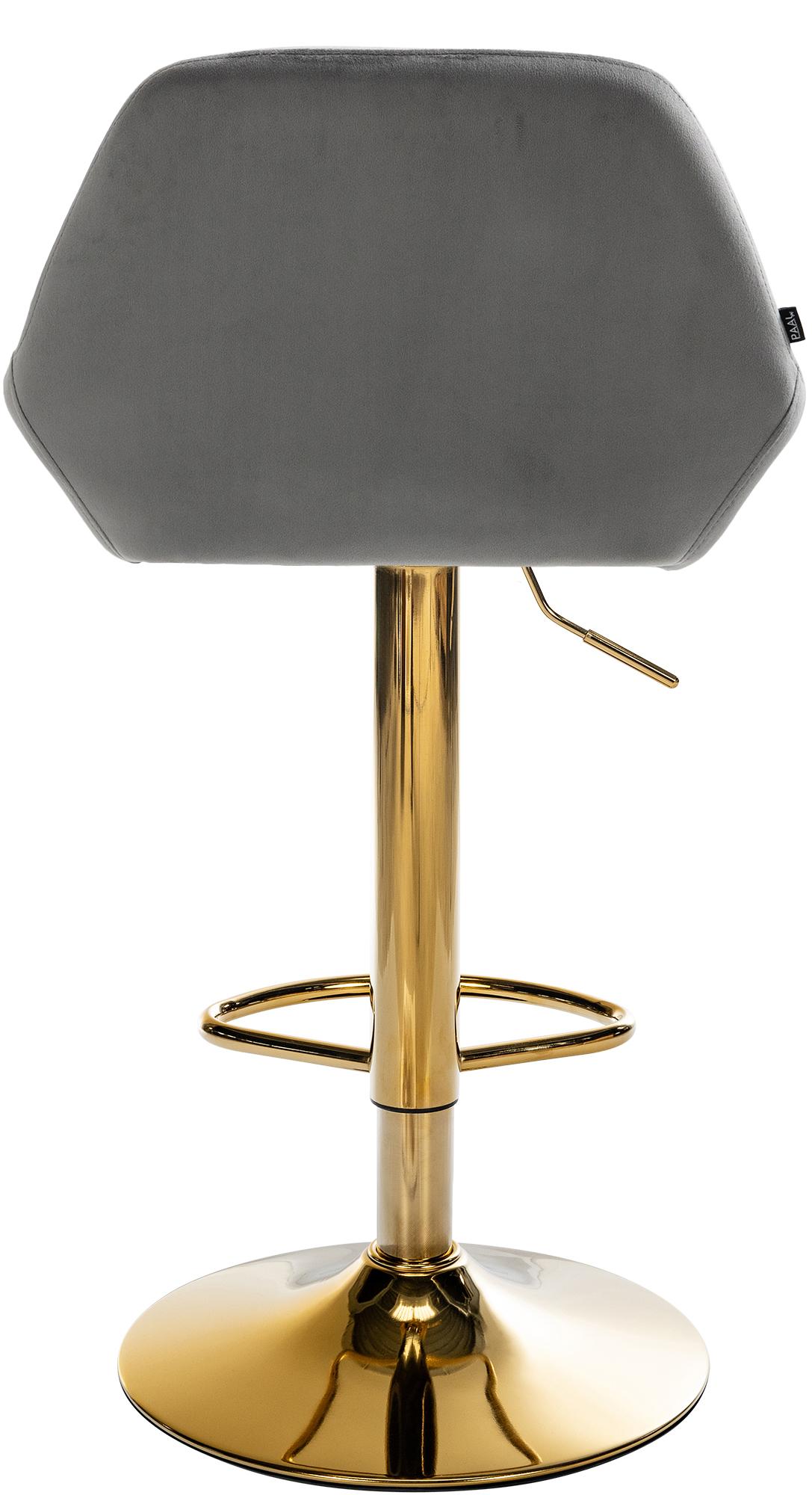 2er Set Barhocker Braga Gold Samt