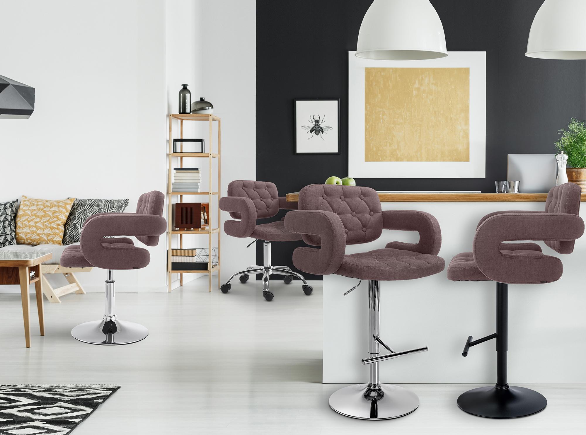 2er Set Barhocker Dublin Stoff