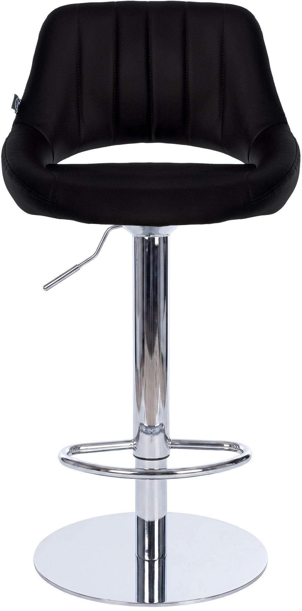 Barhocker Milet Chrom mit extra schwerem Standfuß