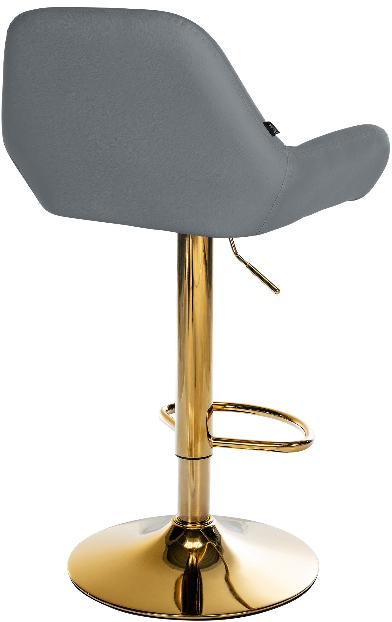 2er Set Barhocker Braga Gold Kunstleder