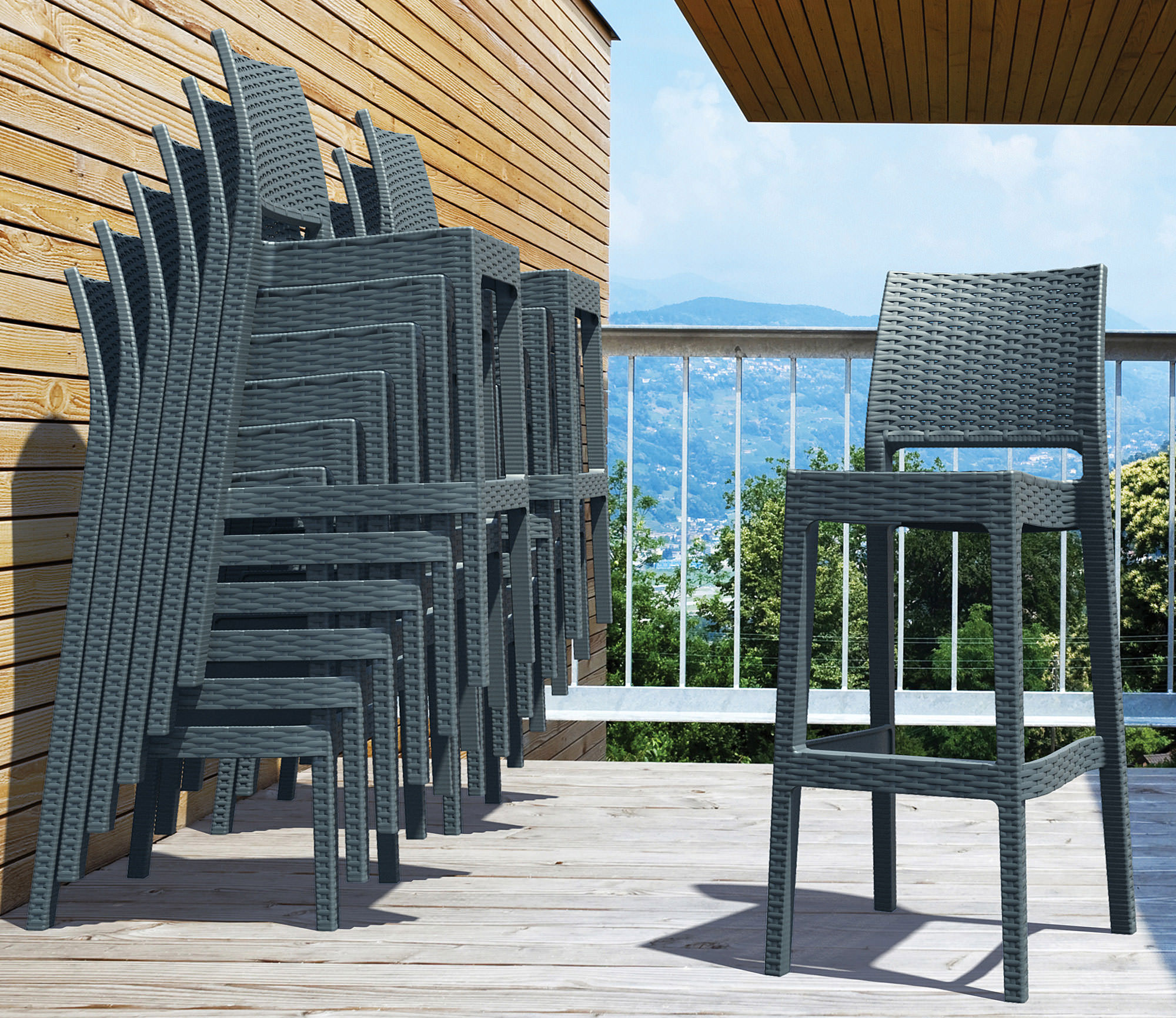 2er Set Barhocker Jamaica