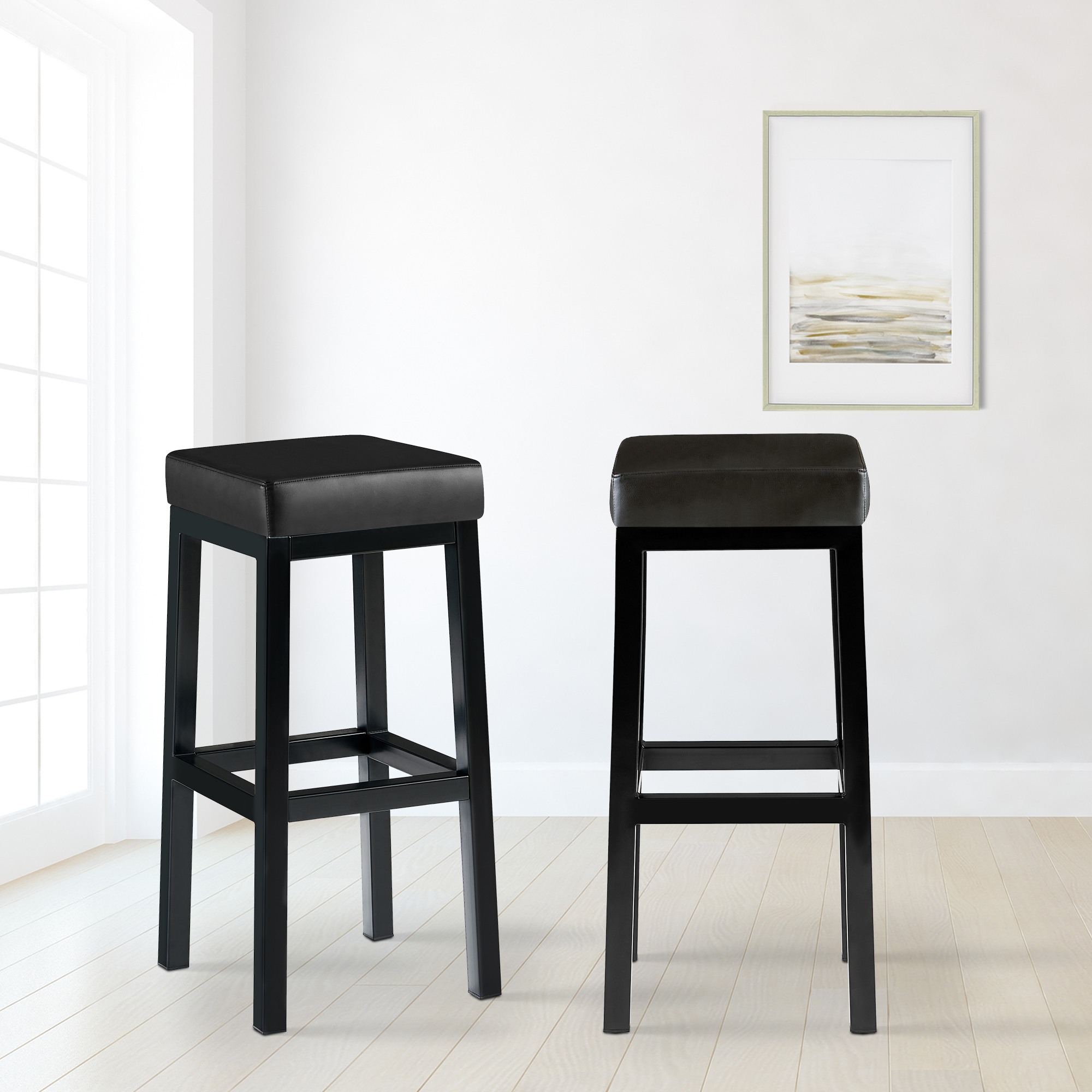 Barhocker Taylor Sitzhöhe 83 cm Metallgestell schwarz
