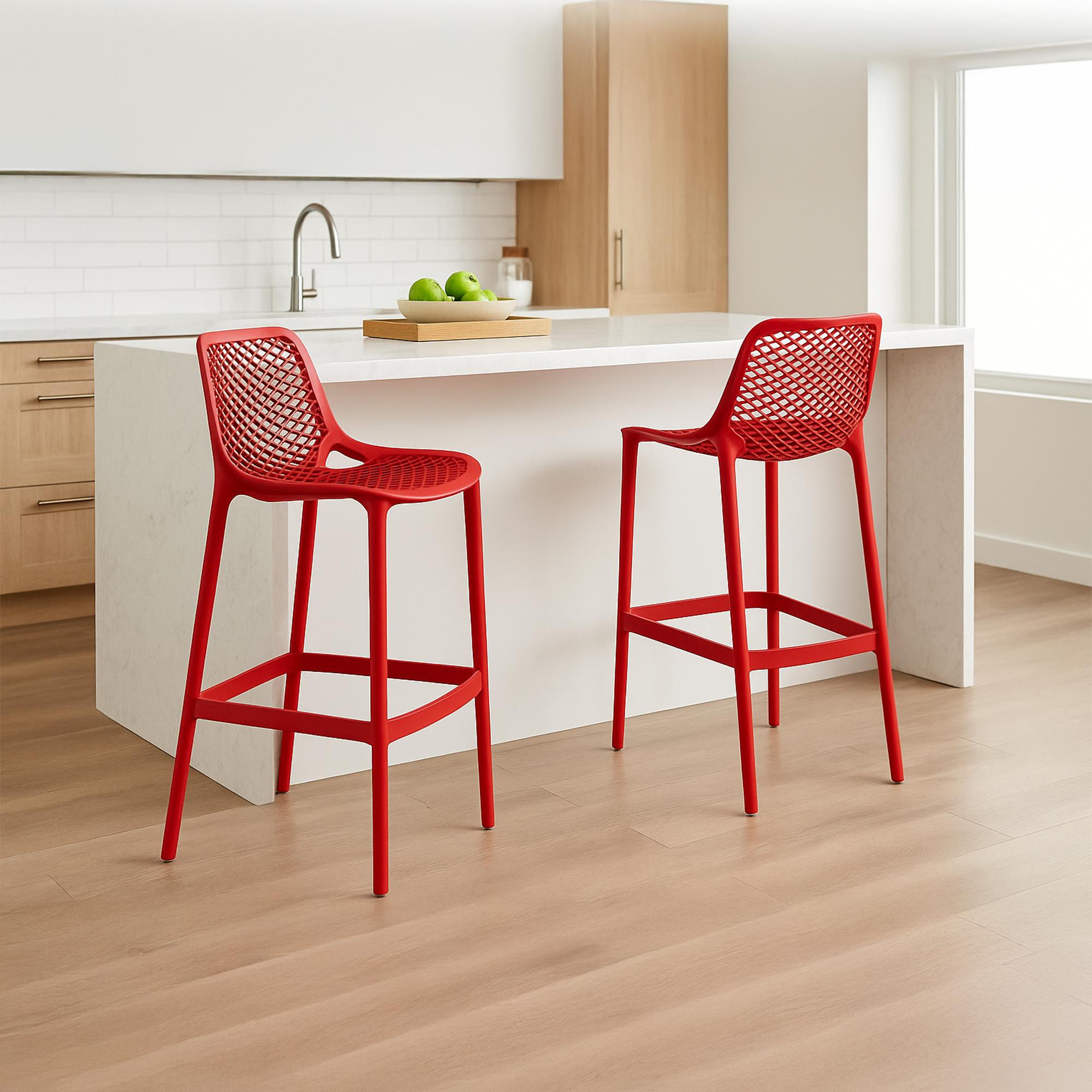 2er Set Outdoor Barhocker Air