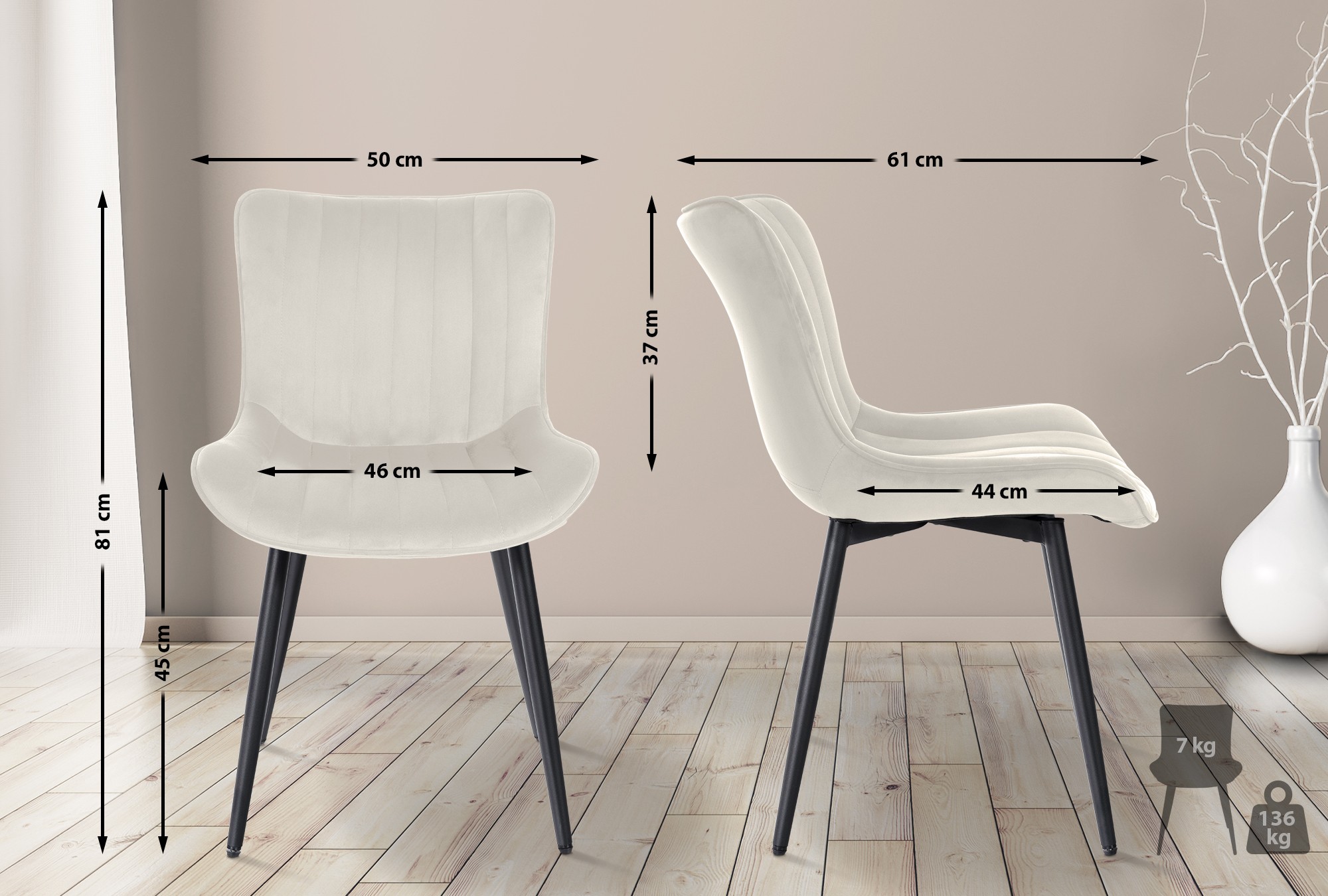 2er Set Stühle Largo
