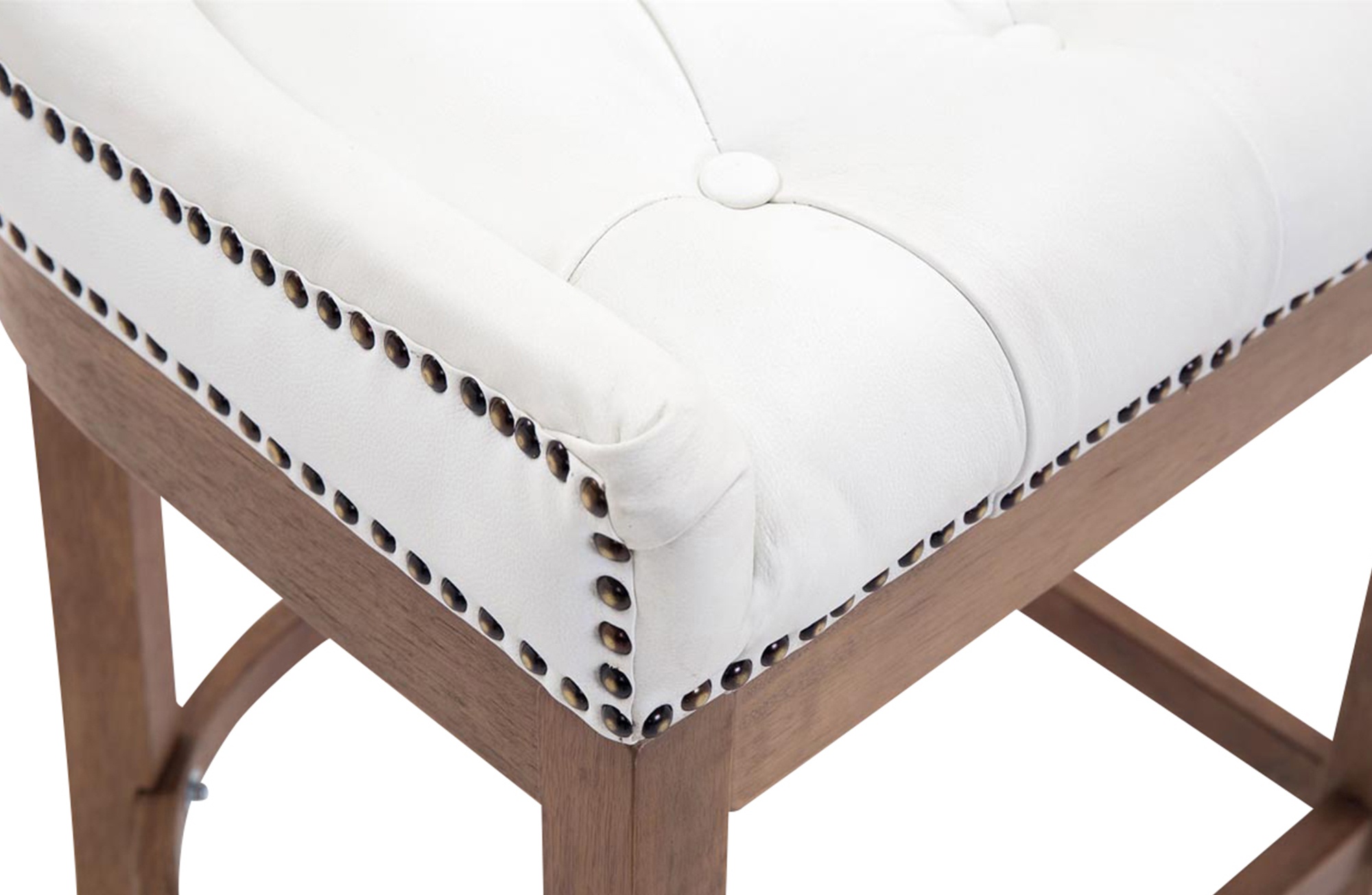 Barhocker Lakewood Echtleder, Antik-hell