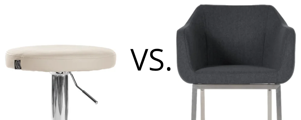 Barhocker vs. Barstuhl