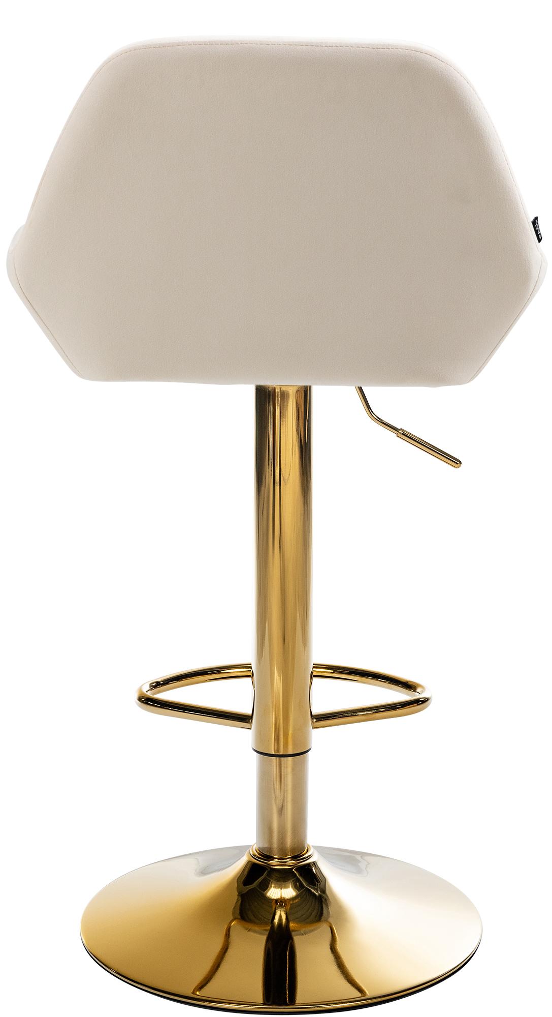 2er Set Barhocker Braga Gold Samt