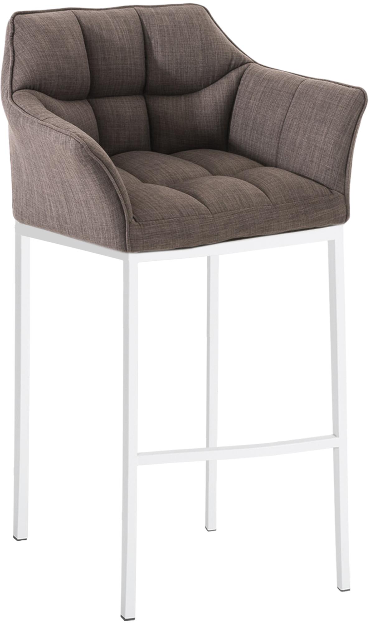 Barhocker Damaso Stoff mit Vierfußgestell