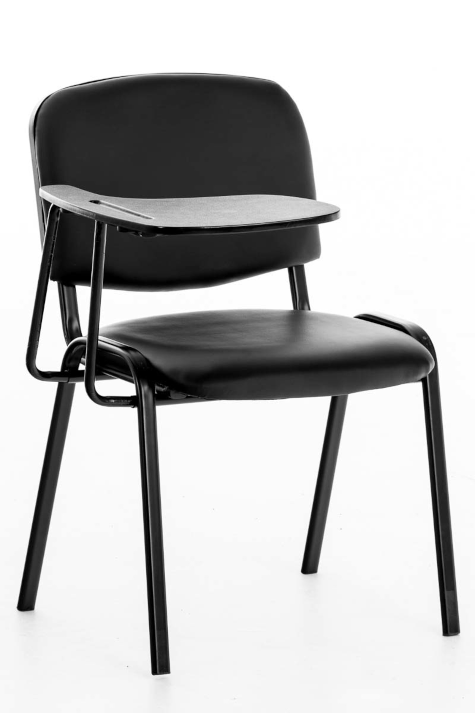 4er Set Stühle Ken mit Klapptisch Kunstleder schwarz