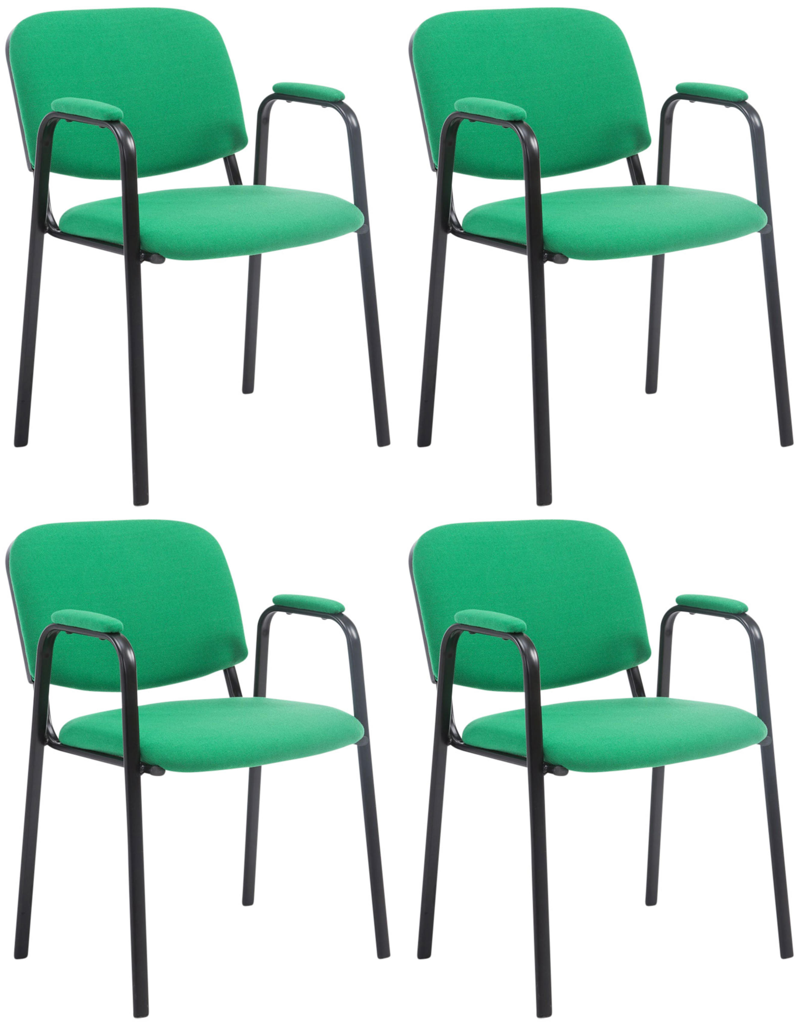 4er Set Stapelstühle Ken Pro Stoff