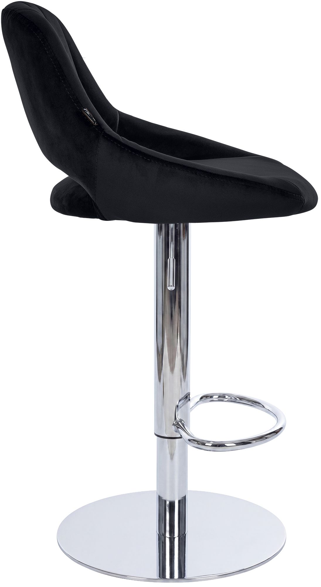 Barhocker Milet Chrom mit extra schwerem Standfuß