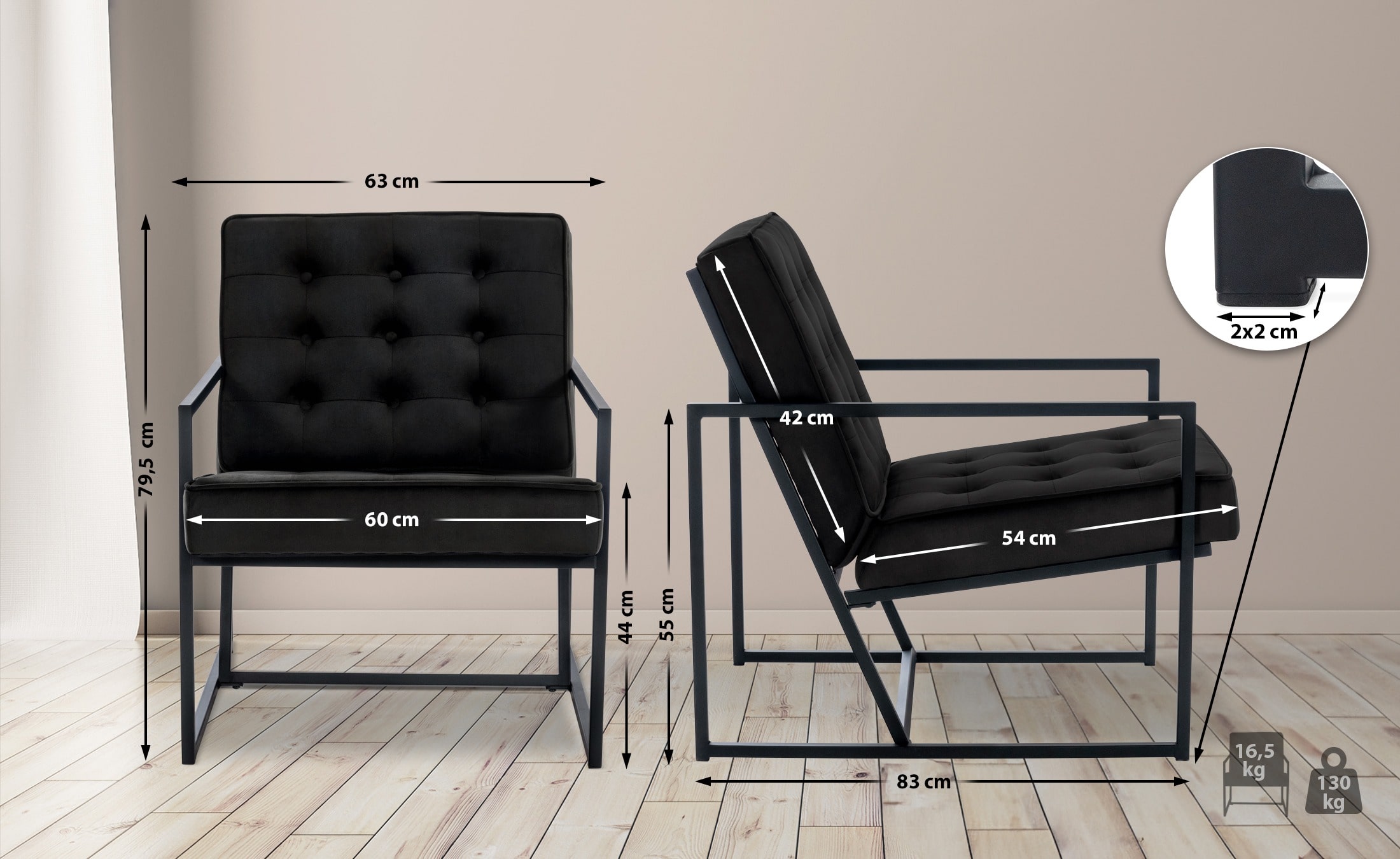 Lounger Avon Samt