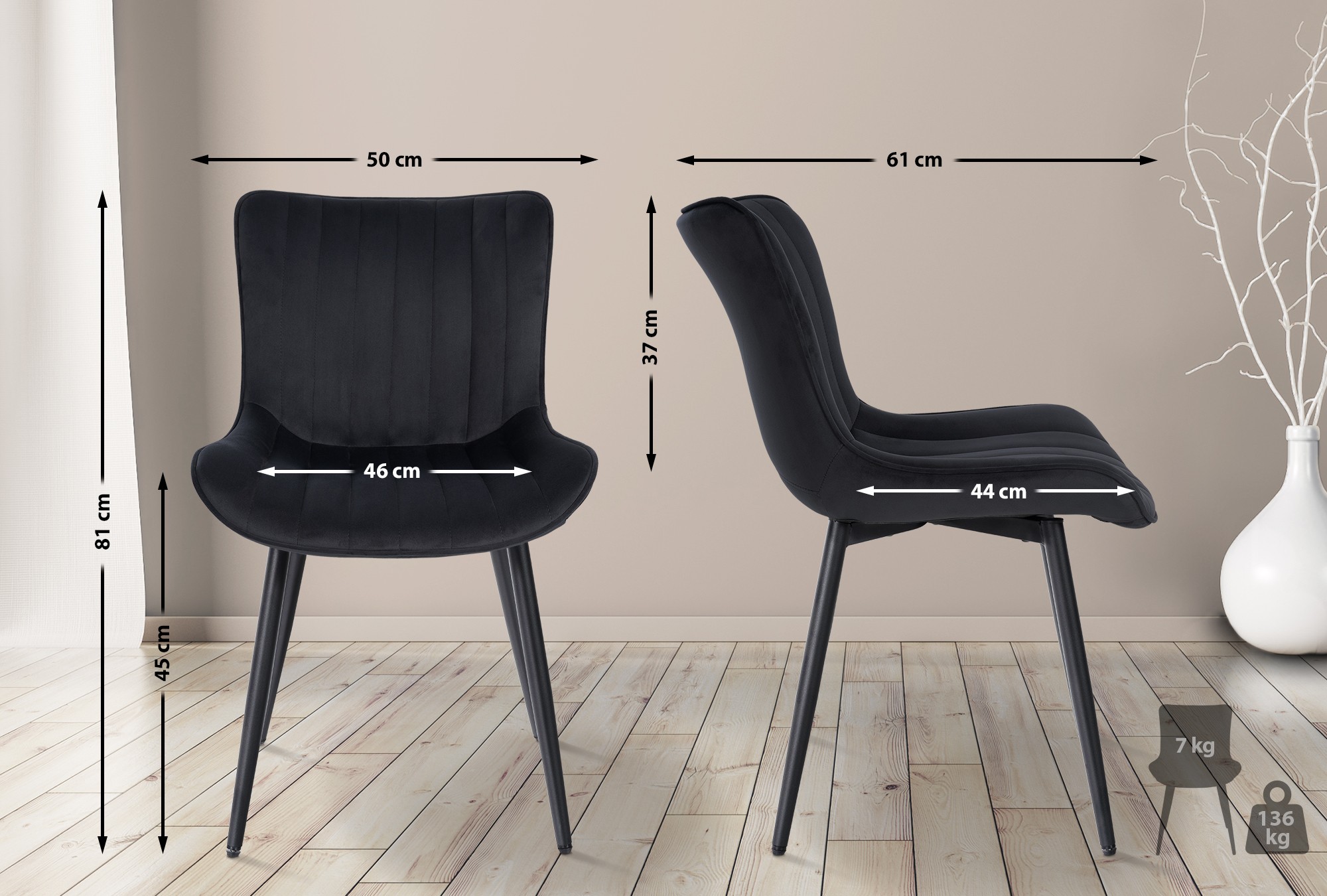 2er Set Stühle Largo