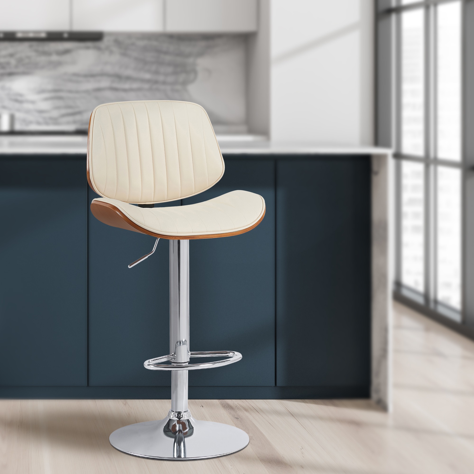 2er Set Barhocker Clawson Kunstleder