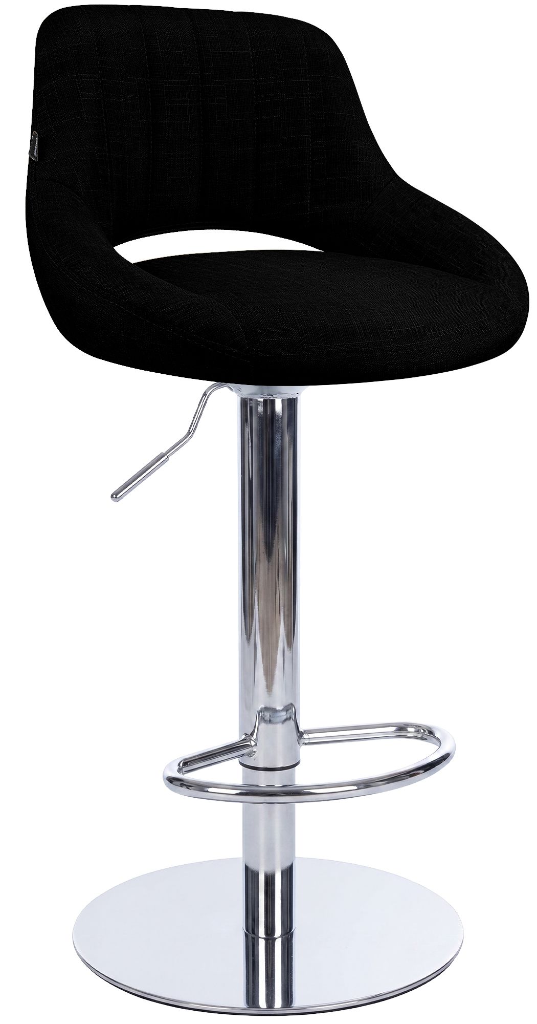 Barhocker Milet Chrom mit extra schwerem Standfuß