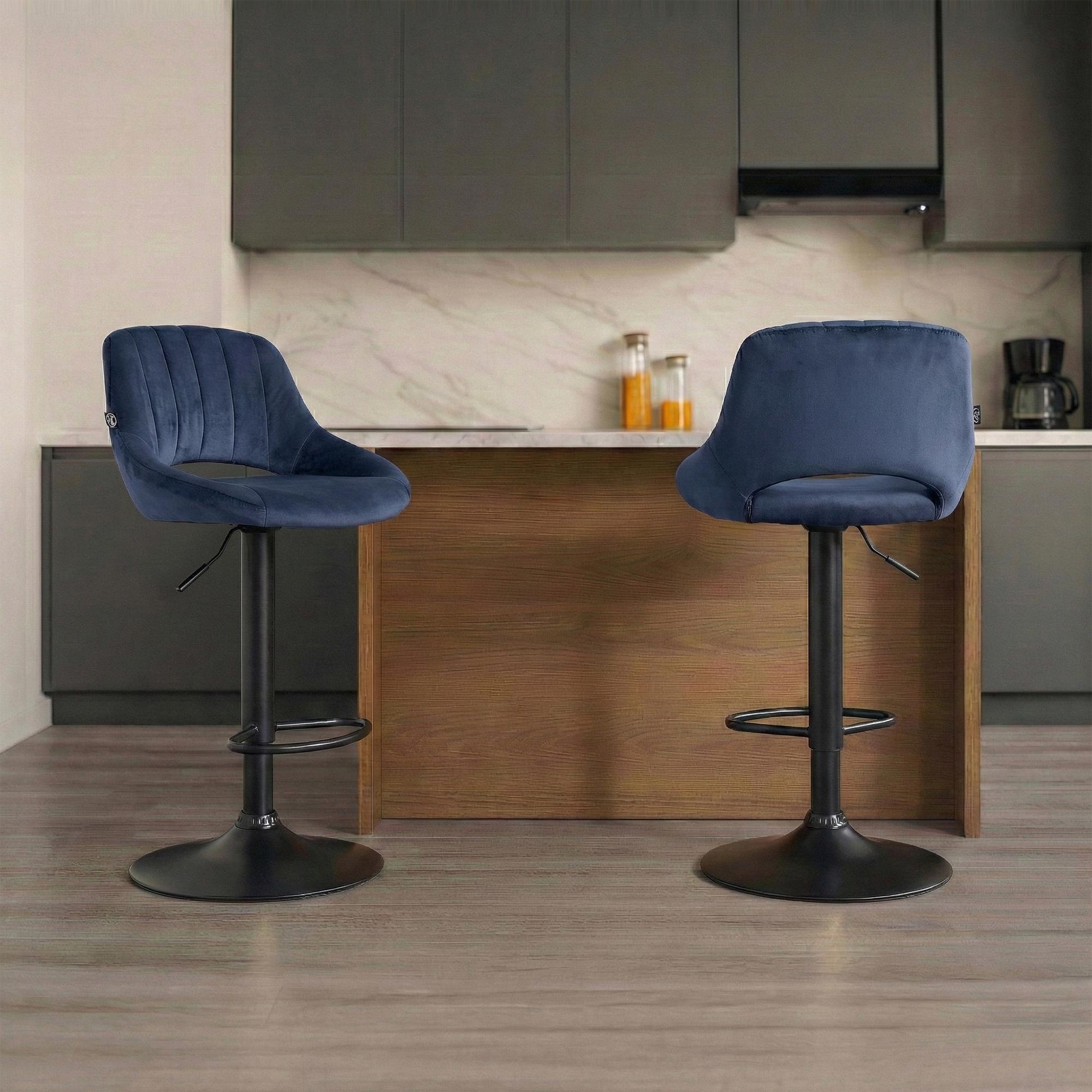 2er Set Barhocker Milet Samt